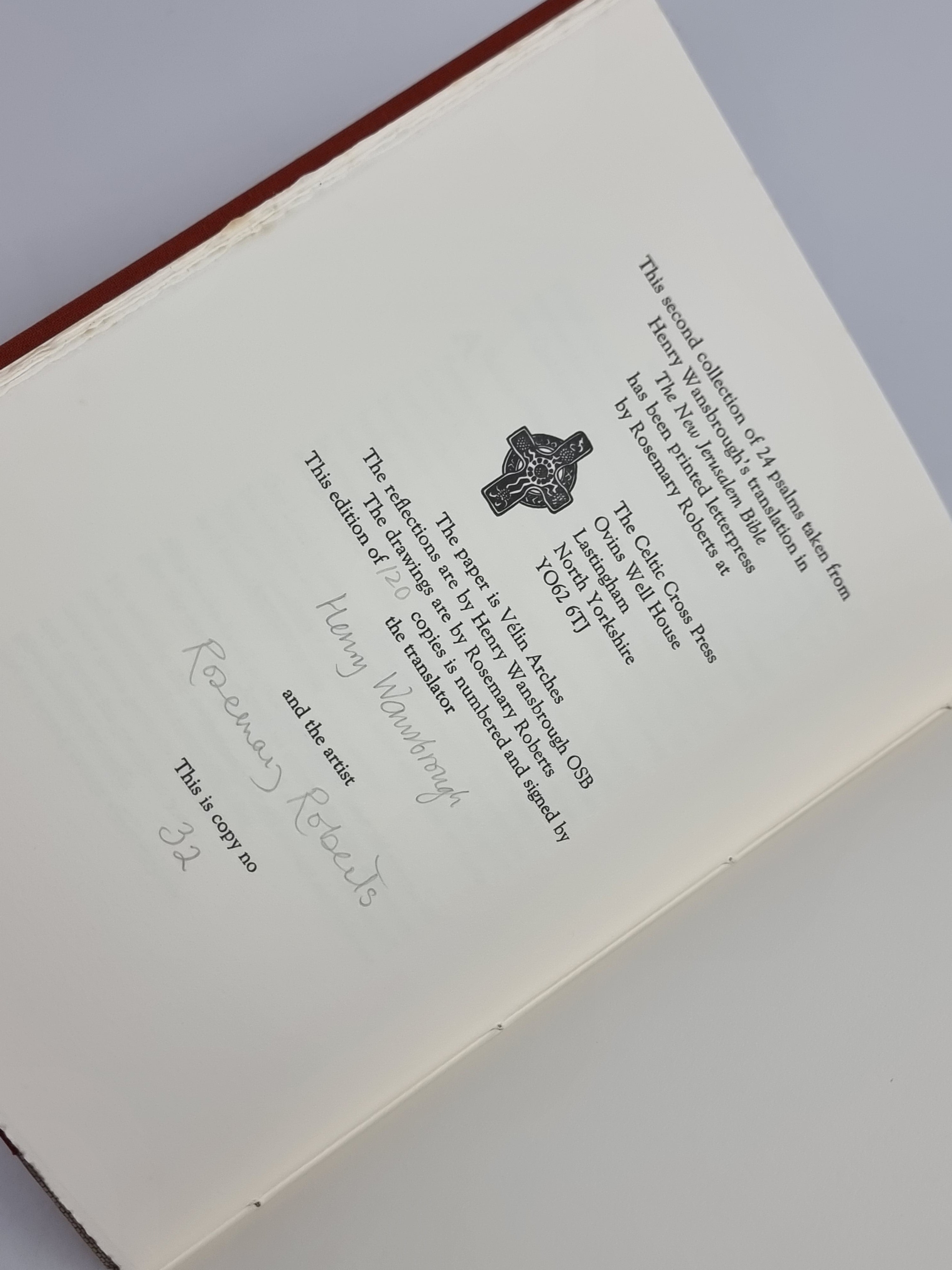 Psalms 2: A Second Selection, Henry Wansbrough — 1st Edition, Limited