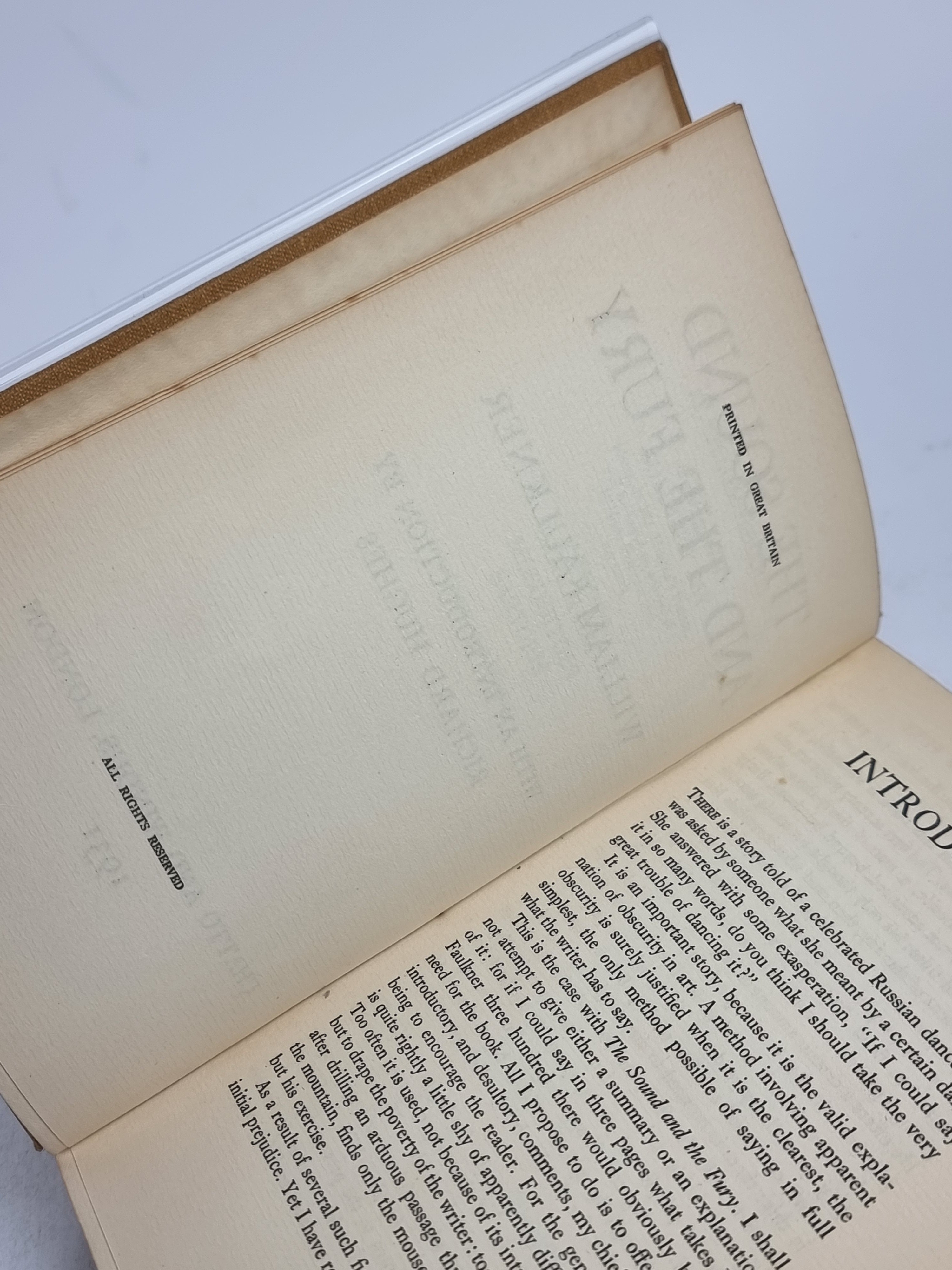 The Sound and the Fury, William Faulkner — 1st English Edition