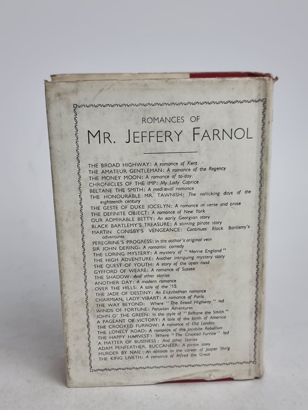 Our Admirable Betty, Jeffery Farnol — Early Reprint