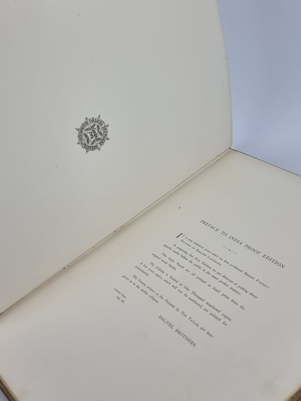 Birket Foster's Pictures of English Landscape,& Tom Taylor — Limited Edition