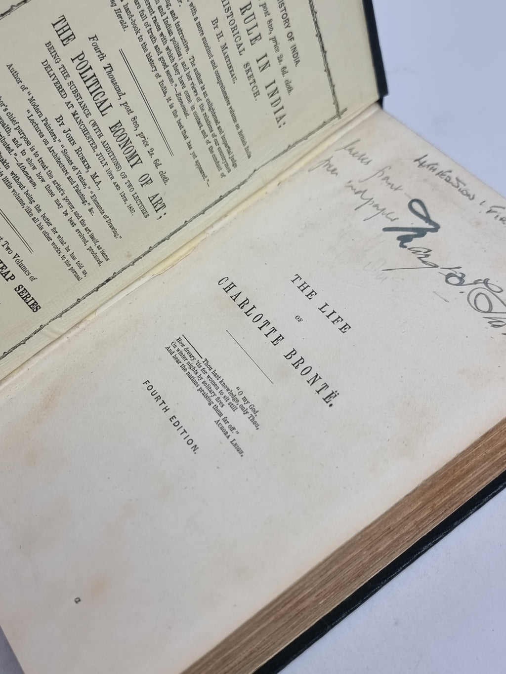 The Life of Charlotte Brontë, E. C. Gaskell — 4th Edition
