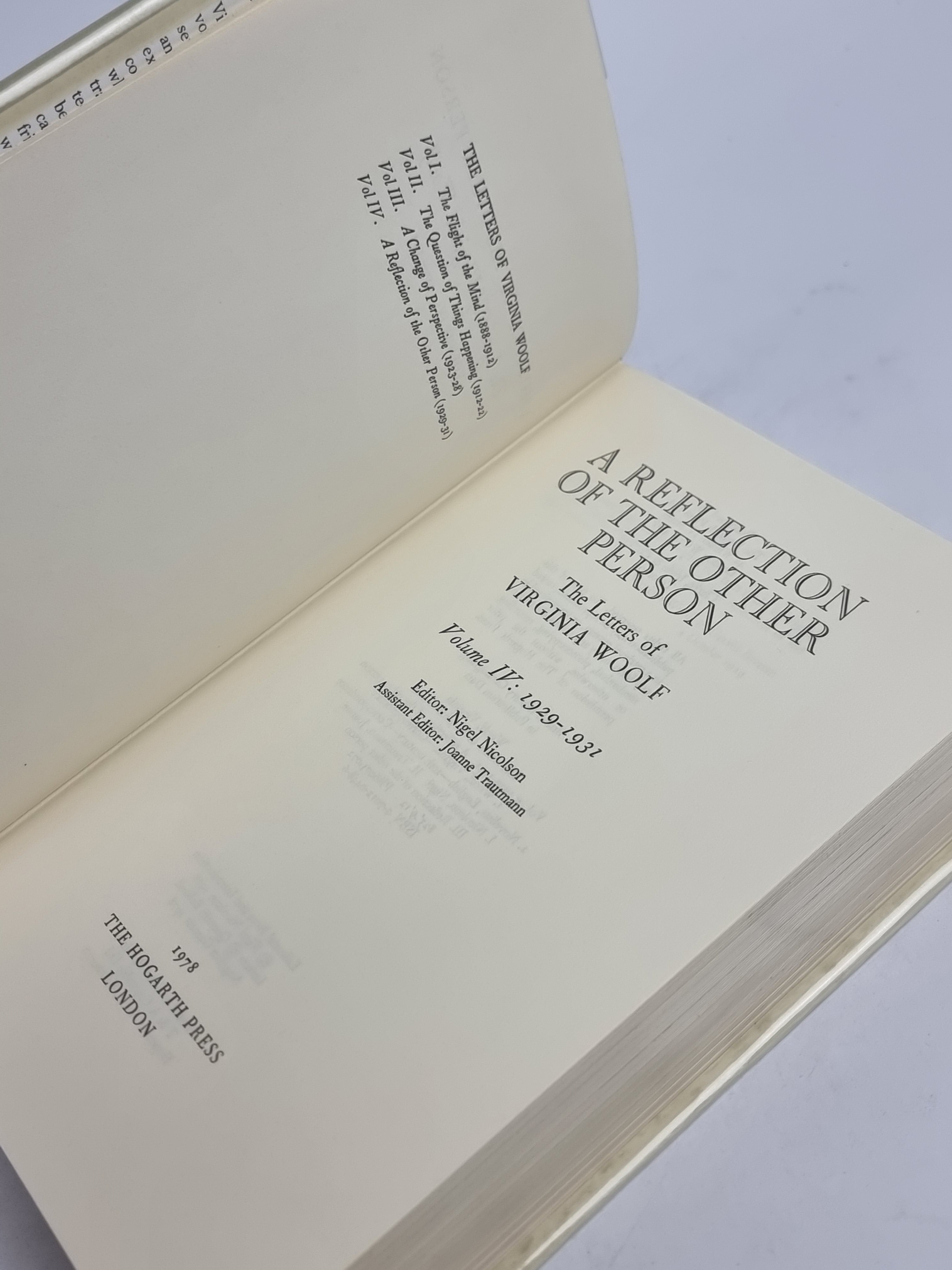 A Reflection of the Other Person: The Letters of Virginia Woolf Volume IV