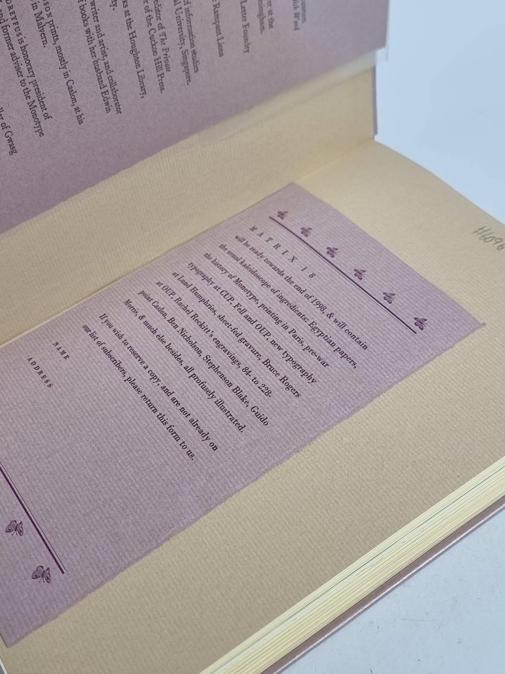 Matrix 24: A Review for Printers & Bibliophiles — Limited Edition