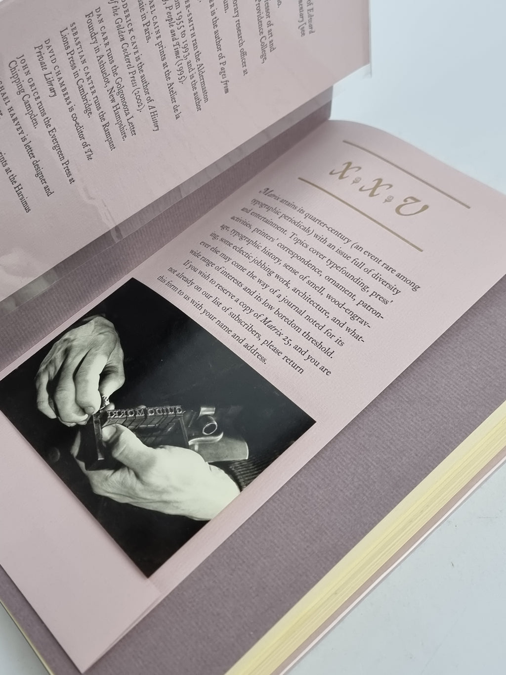 Matrix 24: A Review for Printers &  Bibliophiles — 1st Edition