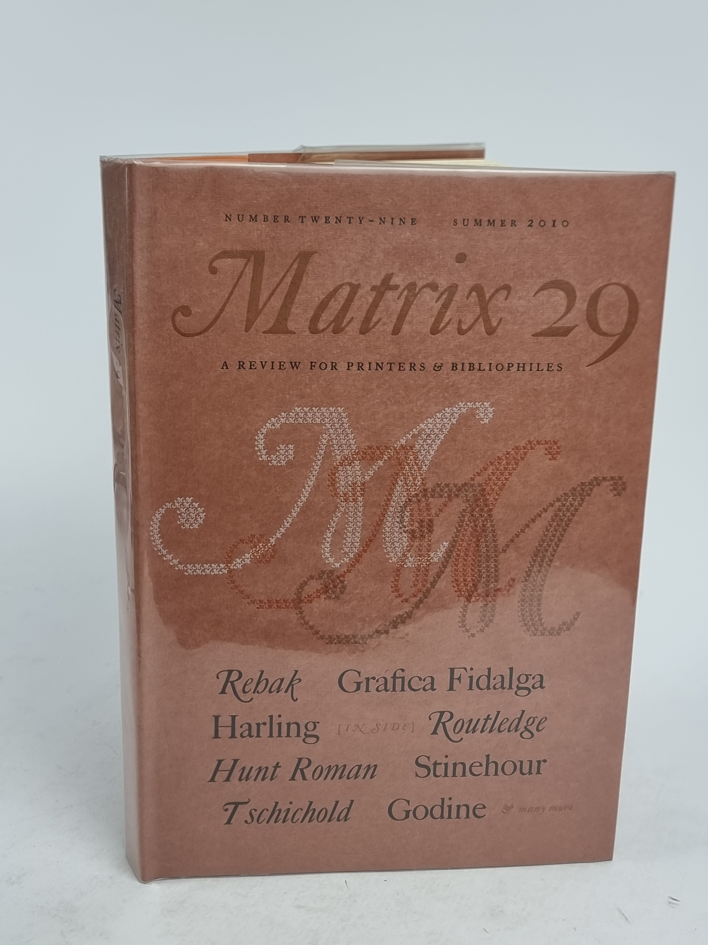 Matrix 29: A Review for Printers & Bibliophiles — 1st Edition