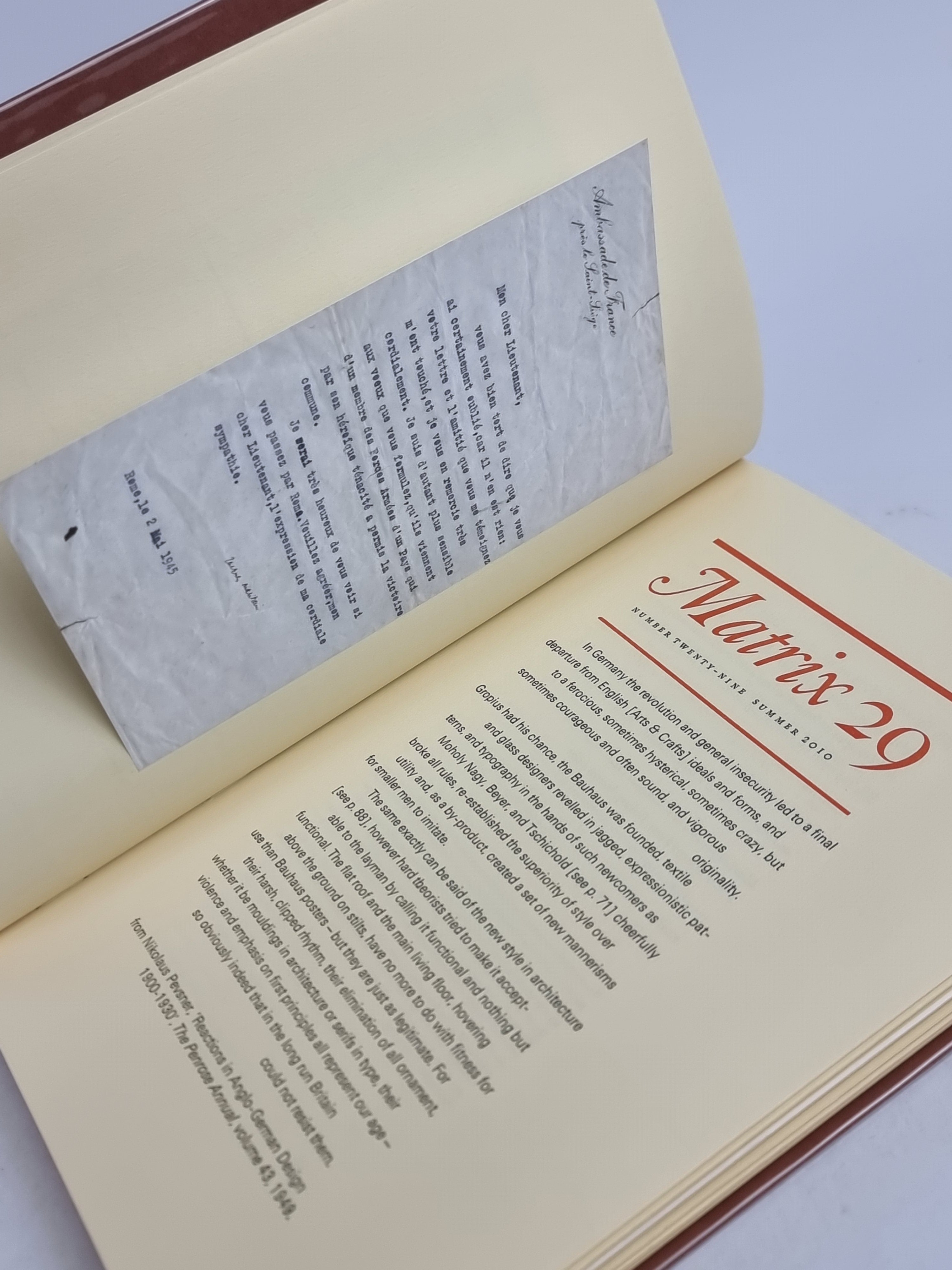 Matrix 29: A Review for Printers & Bibliophiles — 1st Edition