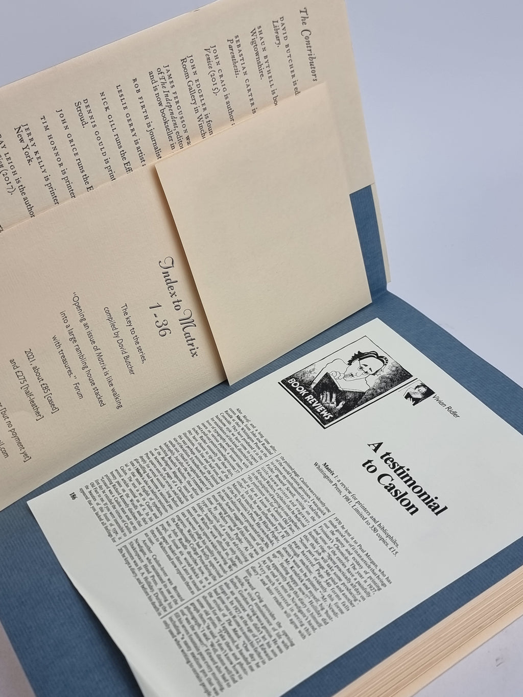 Matrix 36: A Review for Printers & Bibliophiles — 1st Edition