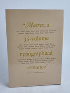 Matrix 35: A Review for Printers & Bibliophiles — 1st Edition