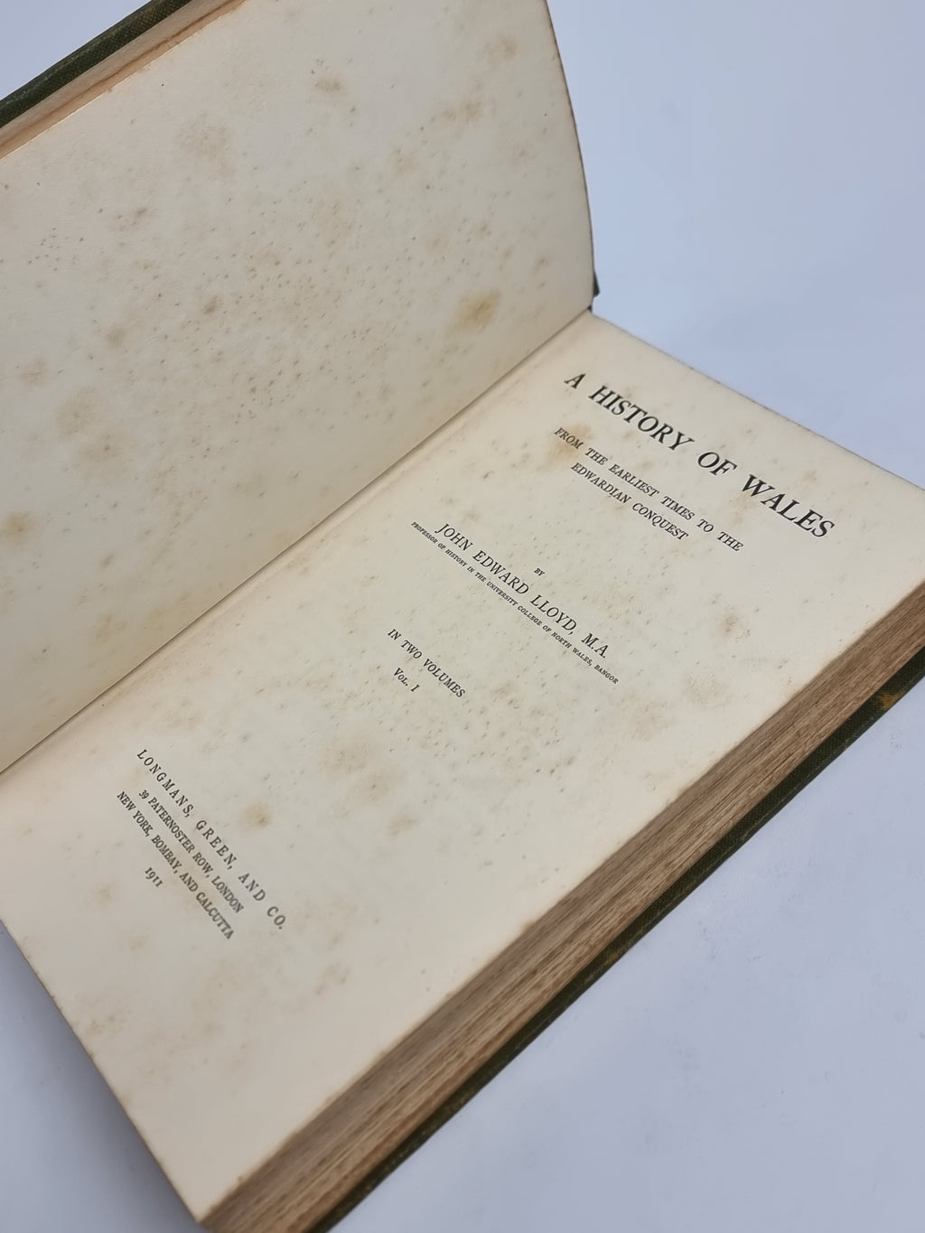 A History of Wales from the Earliest Times to the Edwardian Conquest, John Edward Lloyd