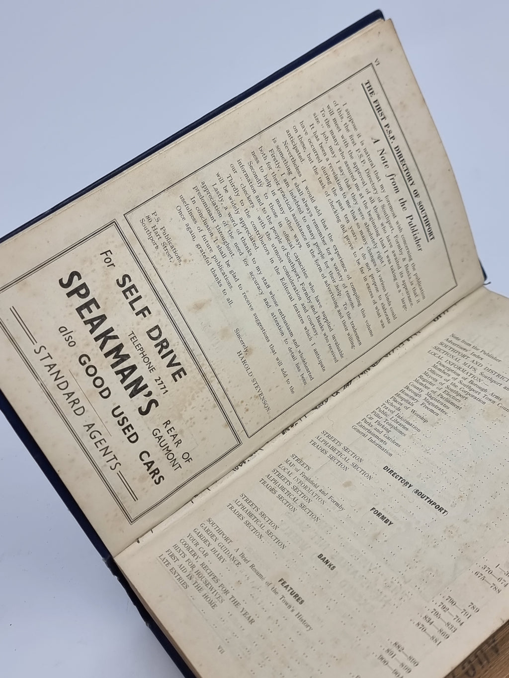 The P.S.P. Directory of Southport and District including Banks...