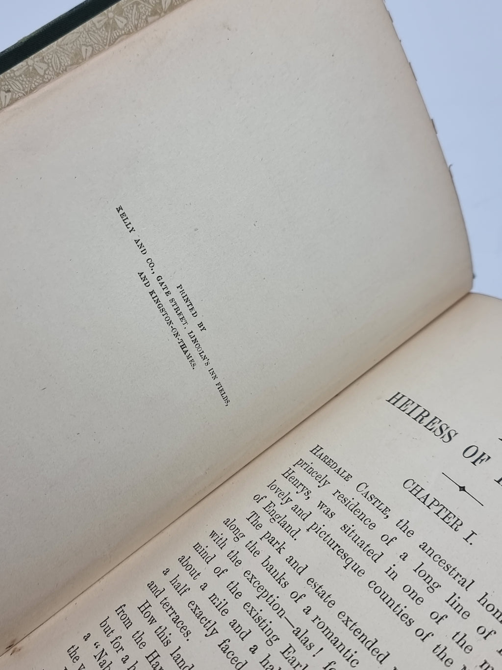 The Heiress of Haredale, Lady Virginia Sandars — 1st Edition