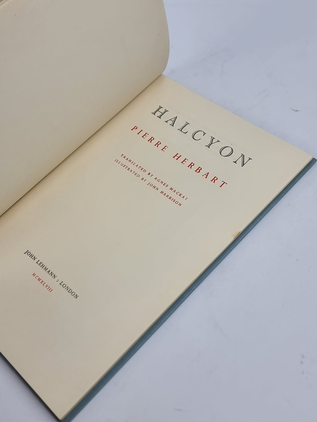 Halcyon, Pierre Herbart — 1st Edition