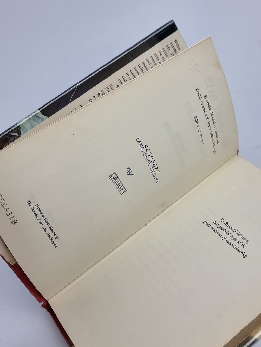 The Great Days, Walter Bonatti — 1st UK Edition