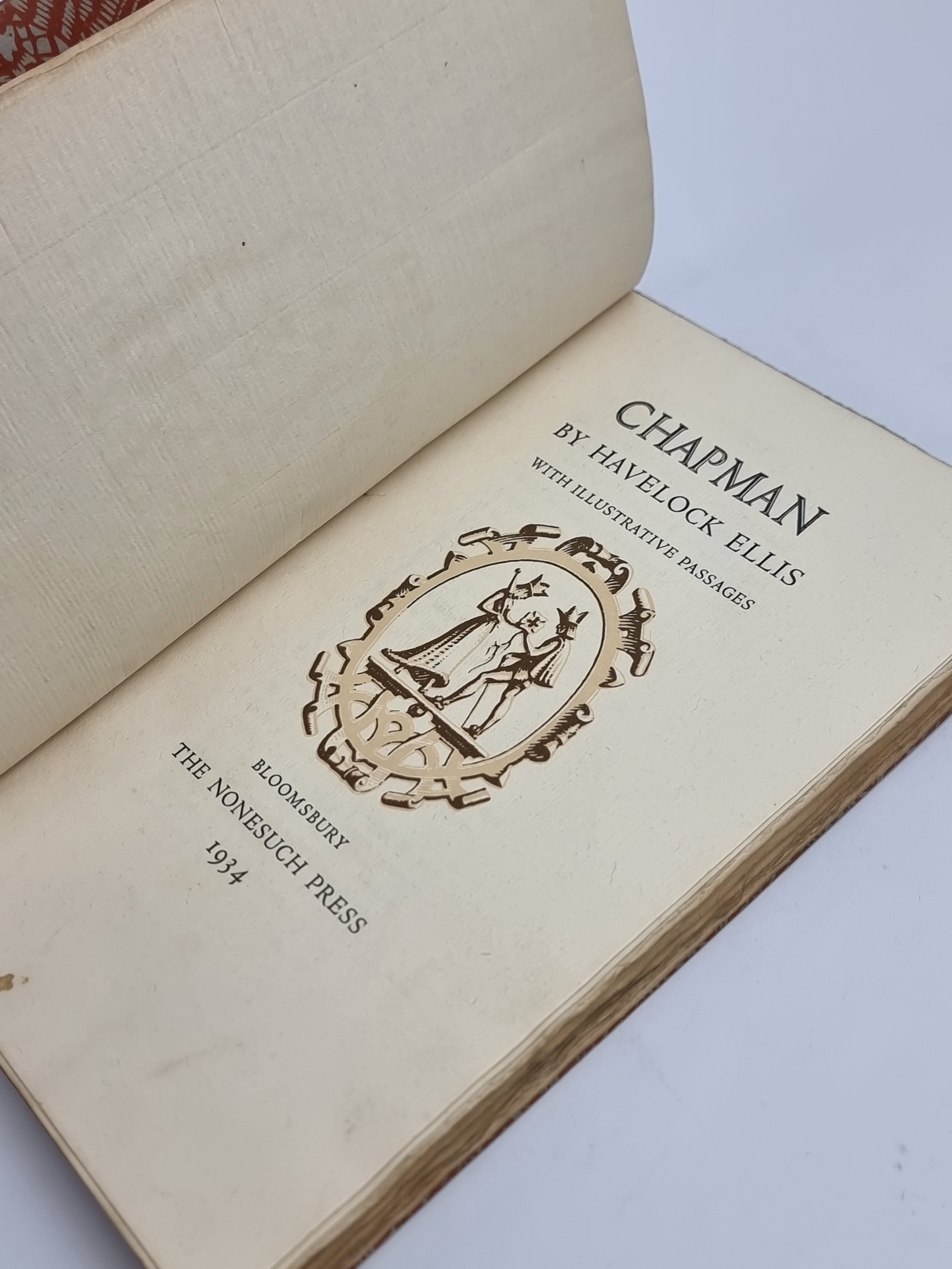 Chapman, Havelock Ellis — 1st Edition, Limited