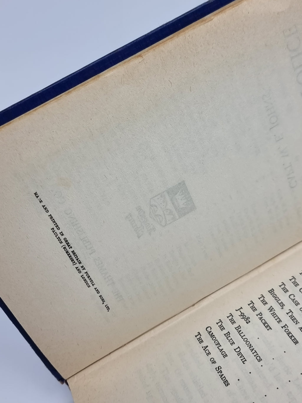 Biggles of the Special Air Police, Capt. W. E. Johns — Kingston Library Reprint