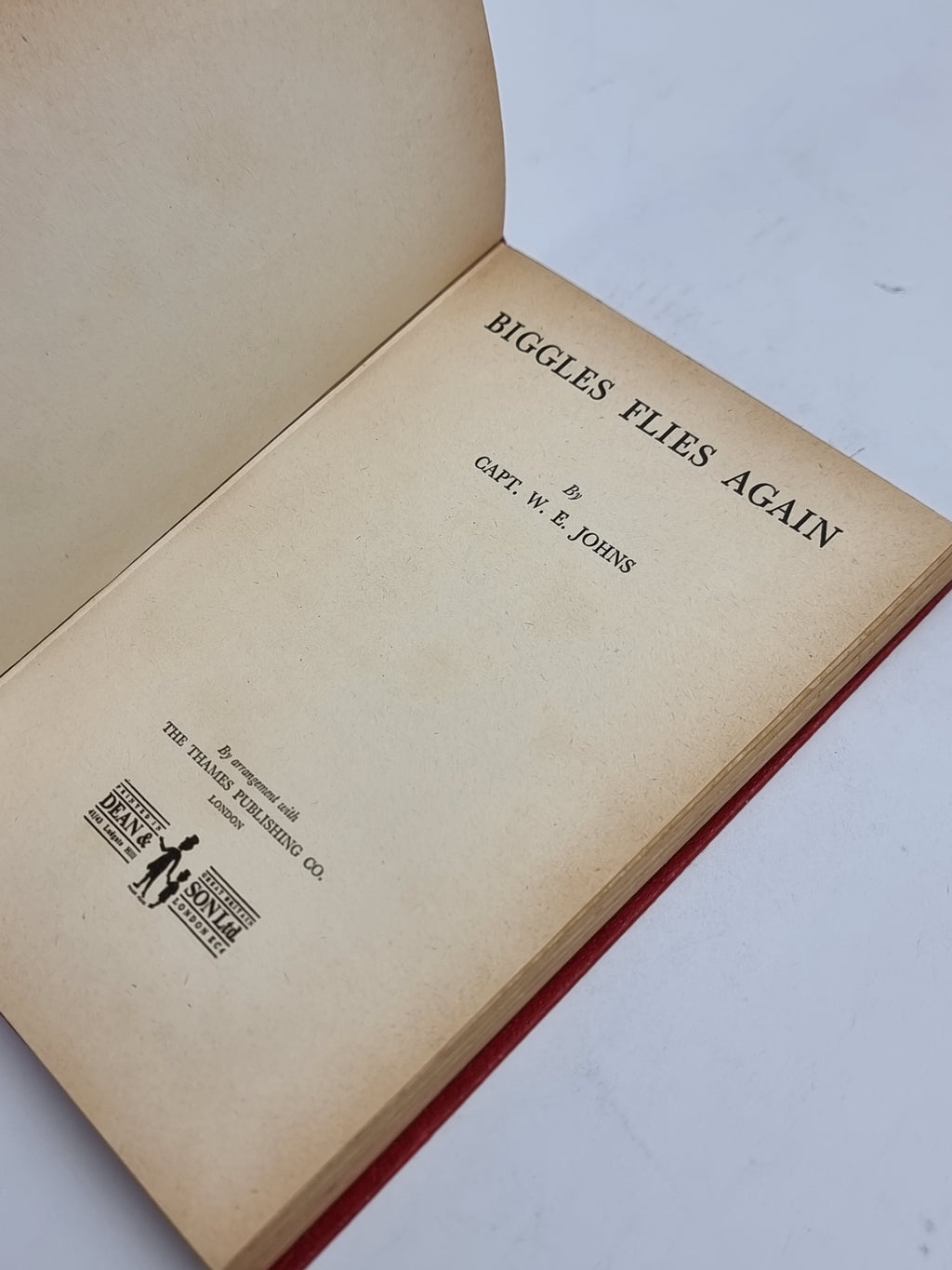 Biggles Flies Again, Capt. W. E. Johns — Early Reprint