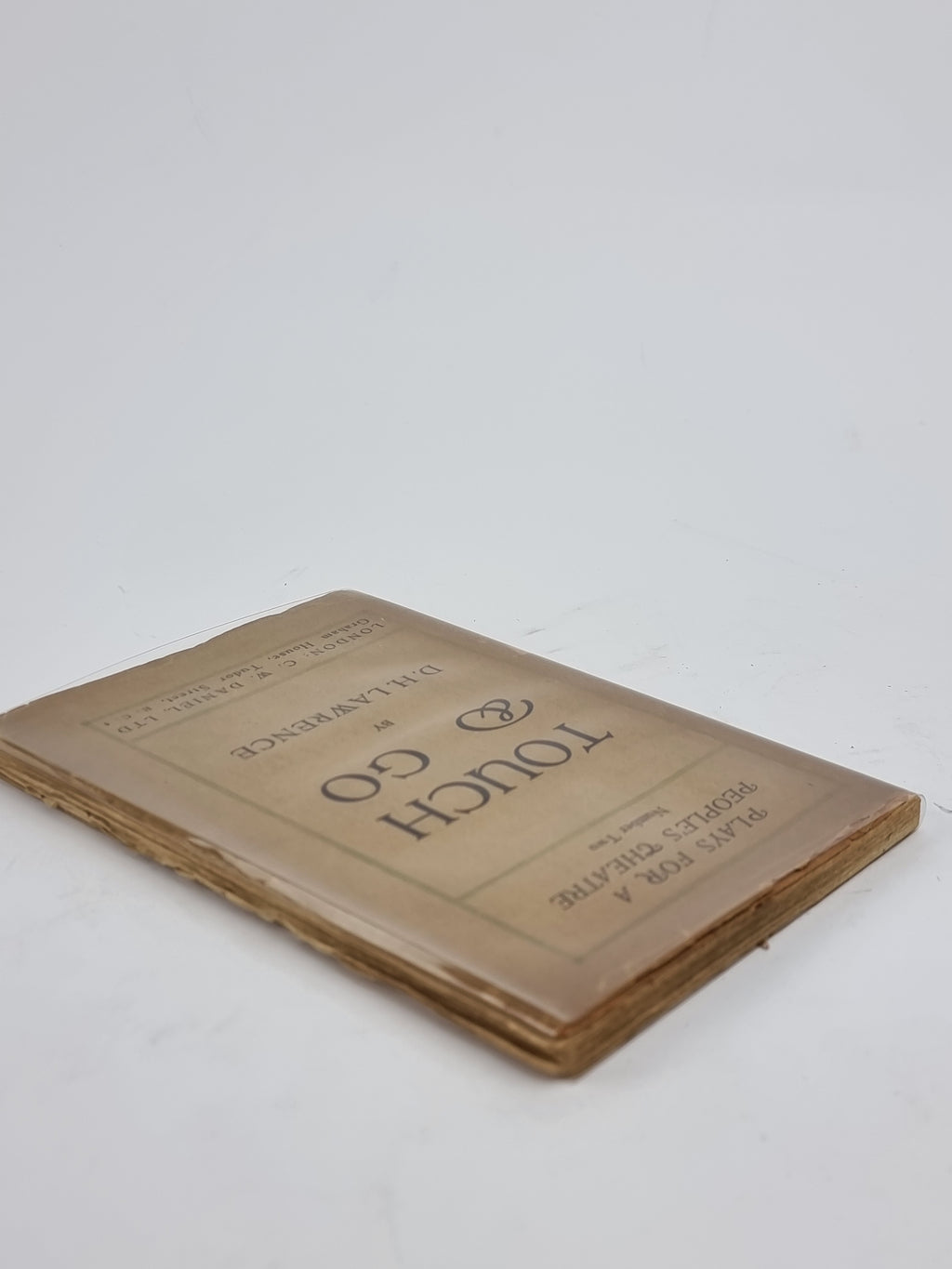 Touch and Go: A Play in Three Acts, D. H. Lawrence — 1st Edition