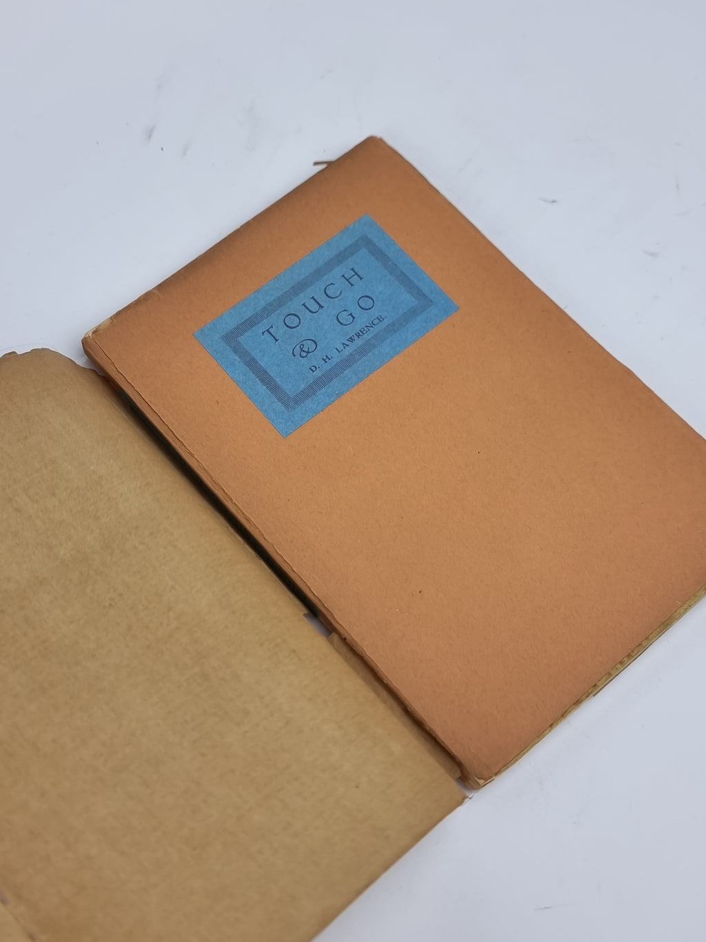 Touch and Go: A Play in Three Acts, D. H. Lawrence — 1st Edition