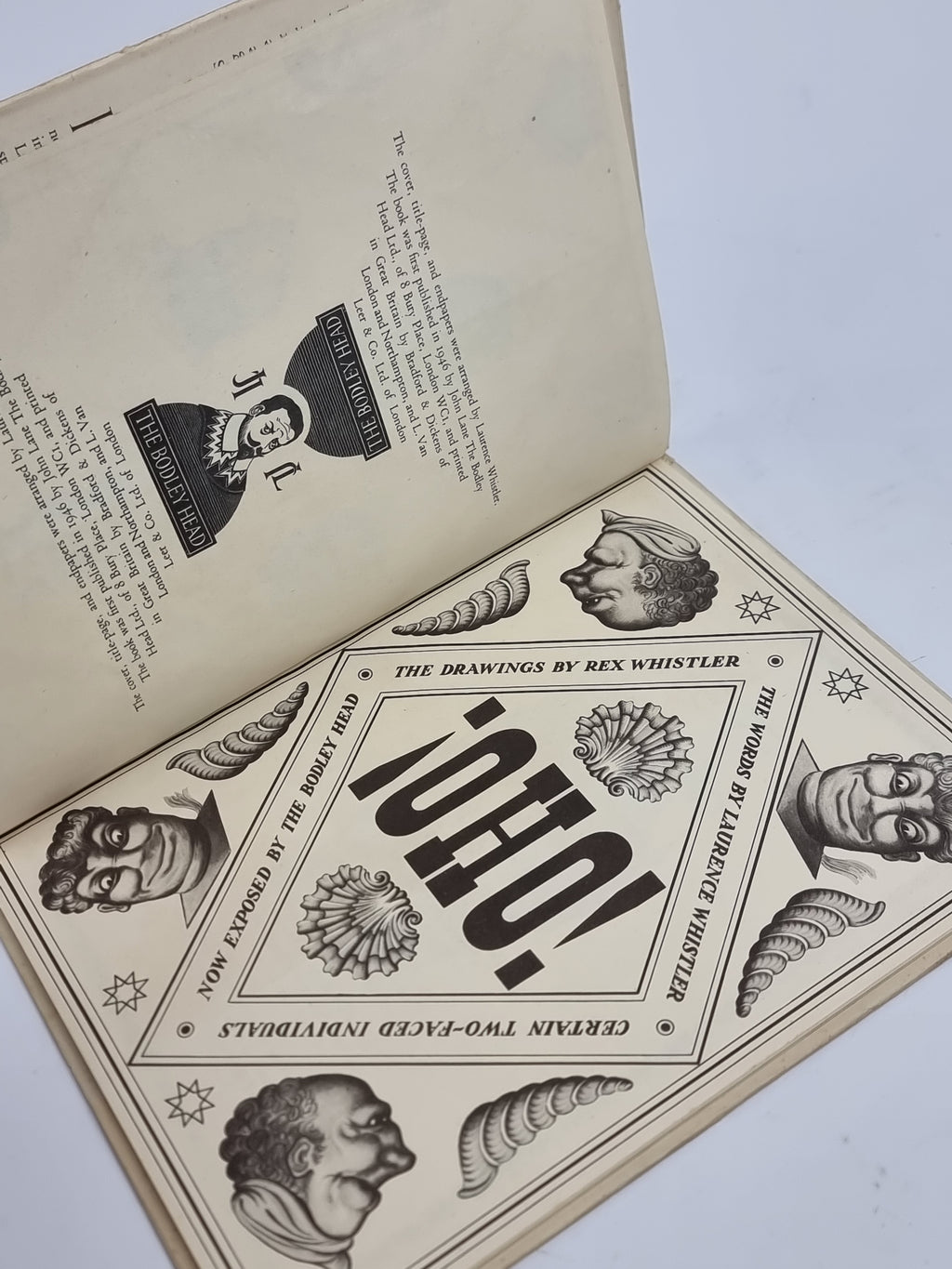 ¡OHO!, Laurence Whistler & Rex Whistler — 1st Edition