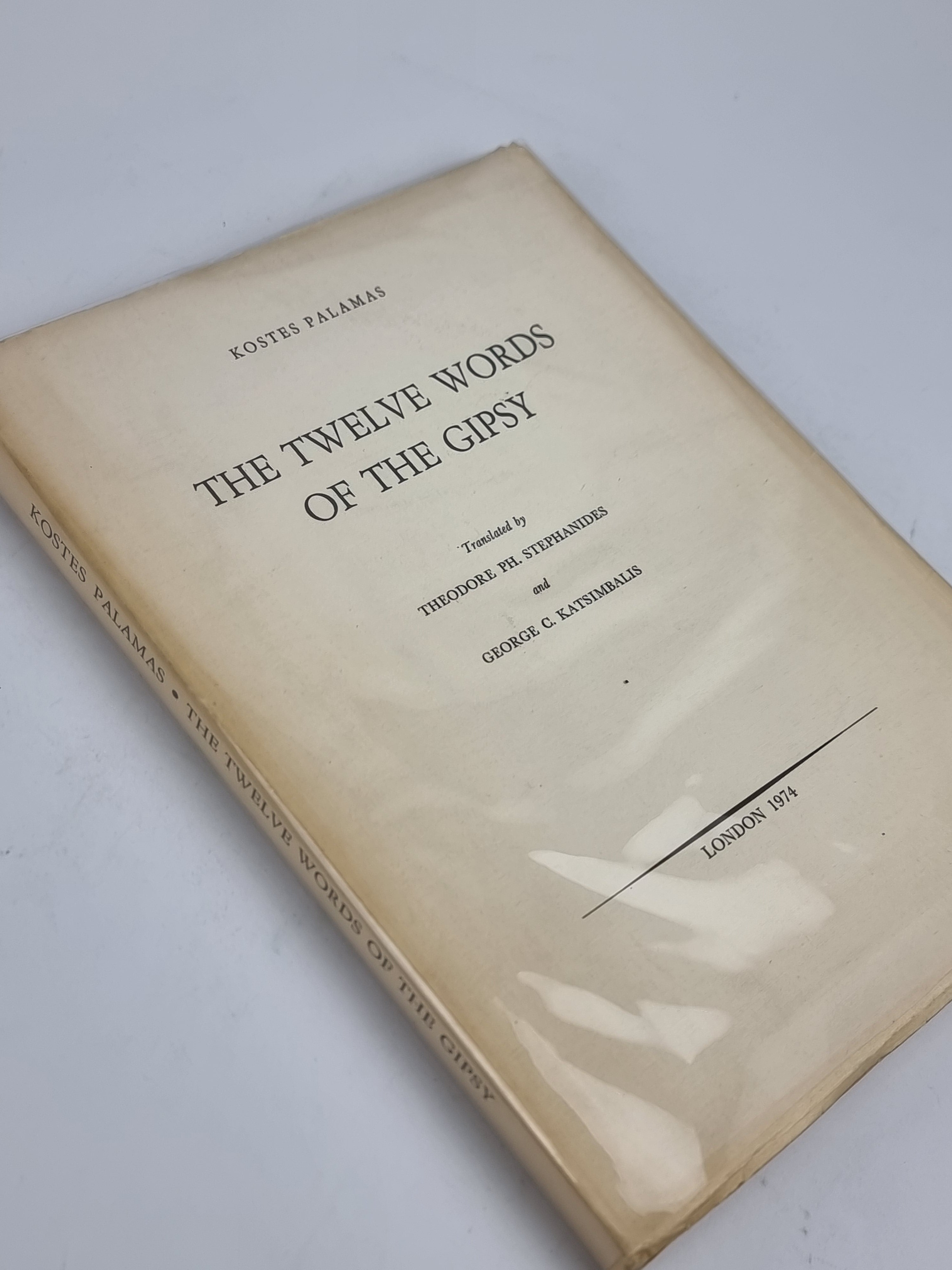The Twelve Words of the Gipsy, Kostes Palamas — 1st Edition