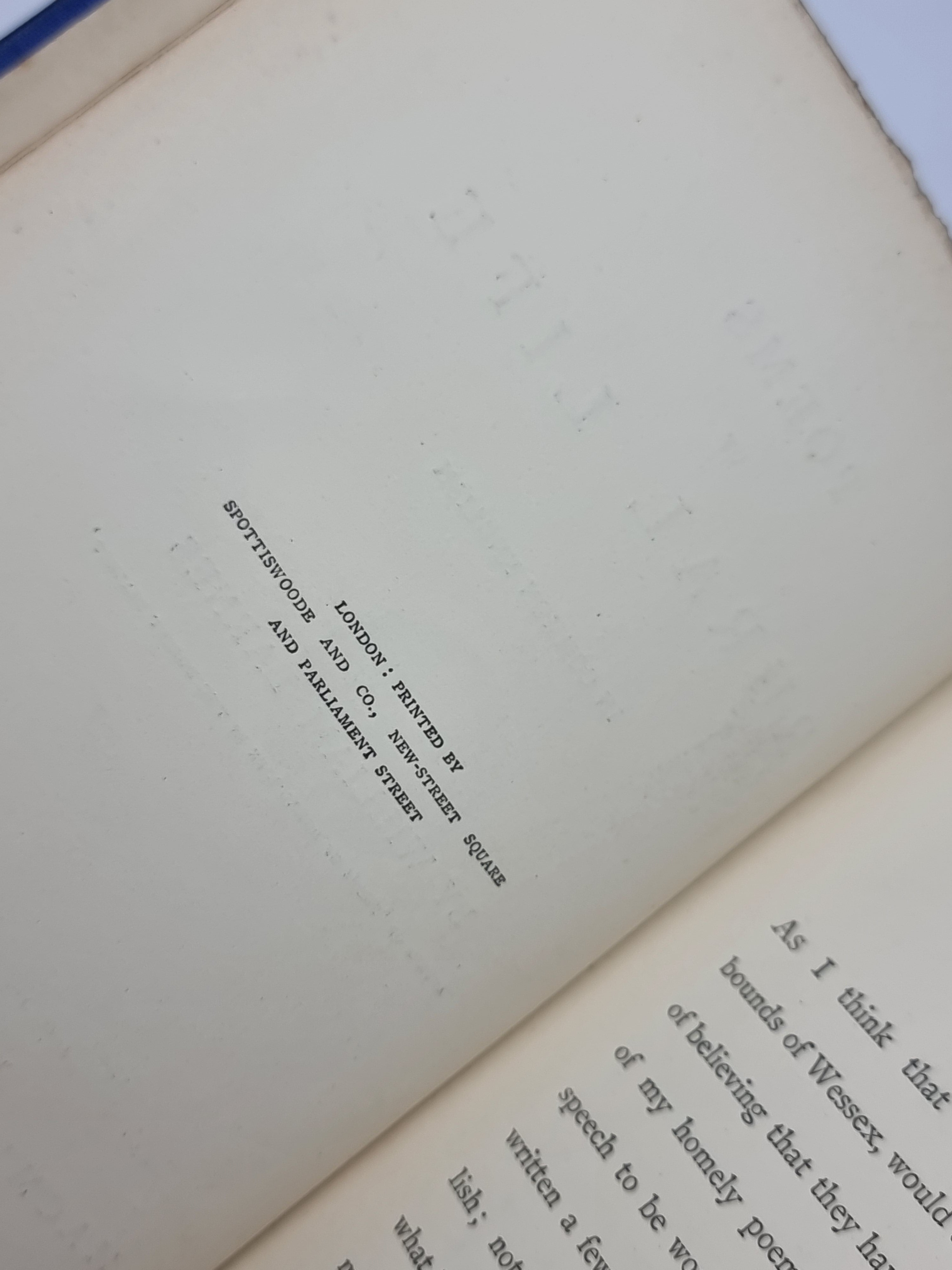 Poems of Rural Life in Common English, William Barnes — 1st Edition