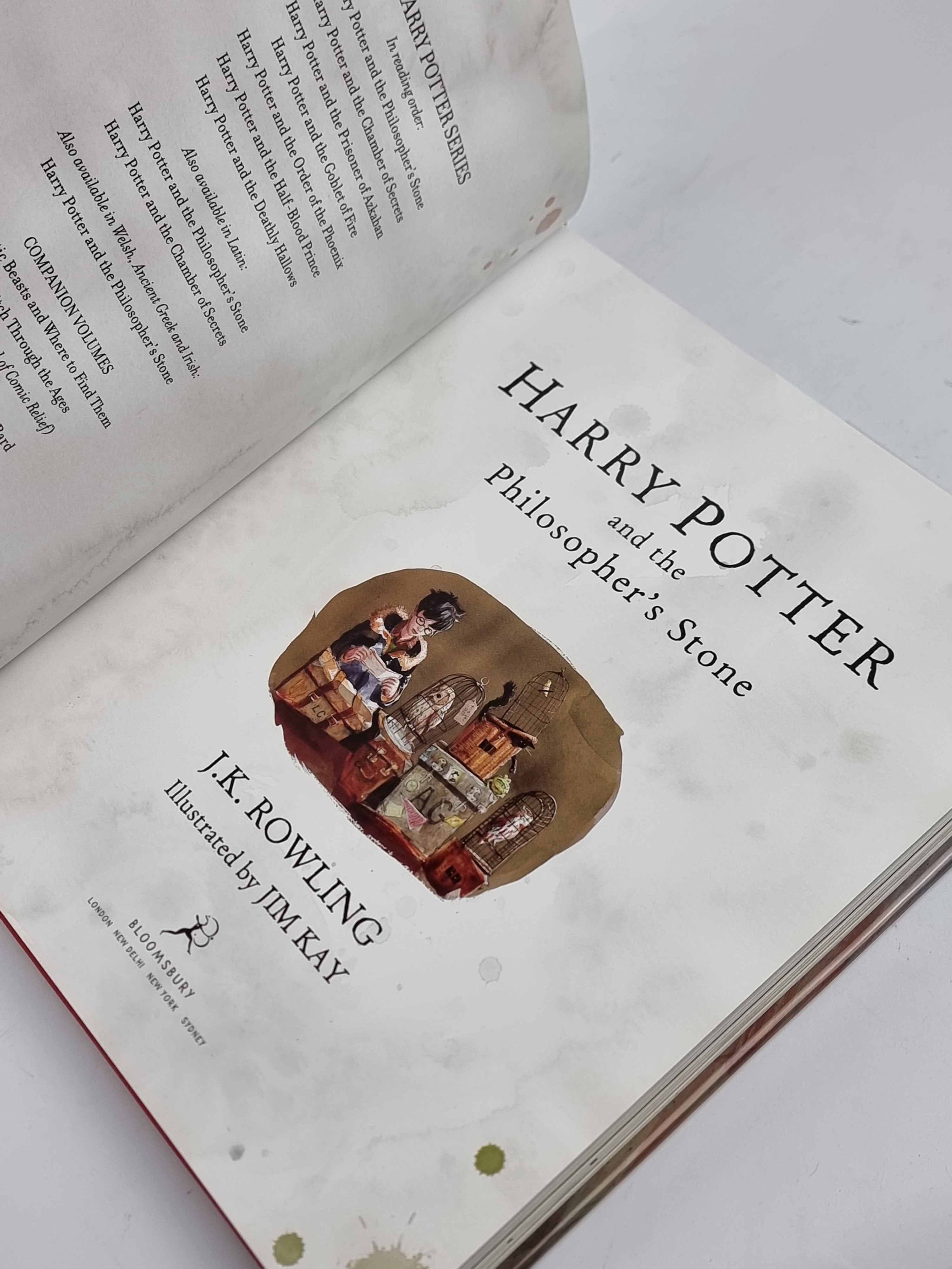 Harry Potter and the Philosopher's Stone, J.K. Rowling — 1st Illustrated Ed