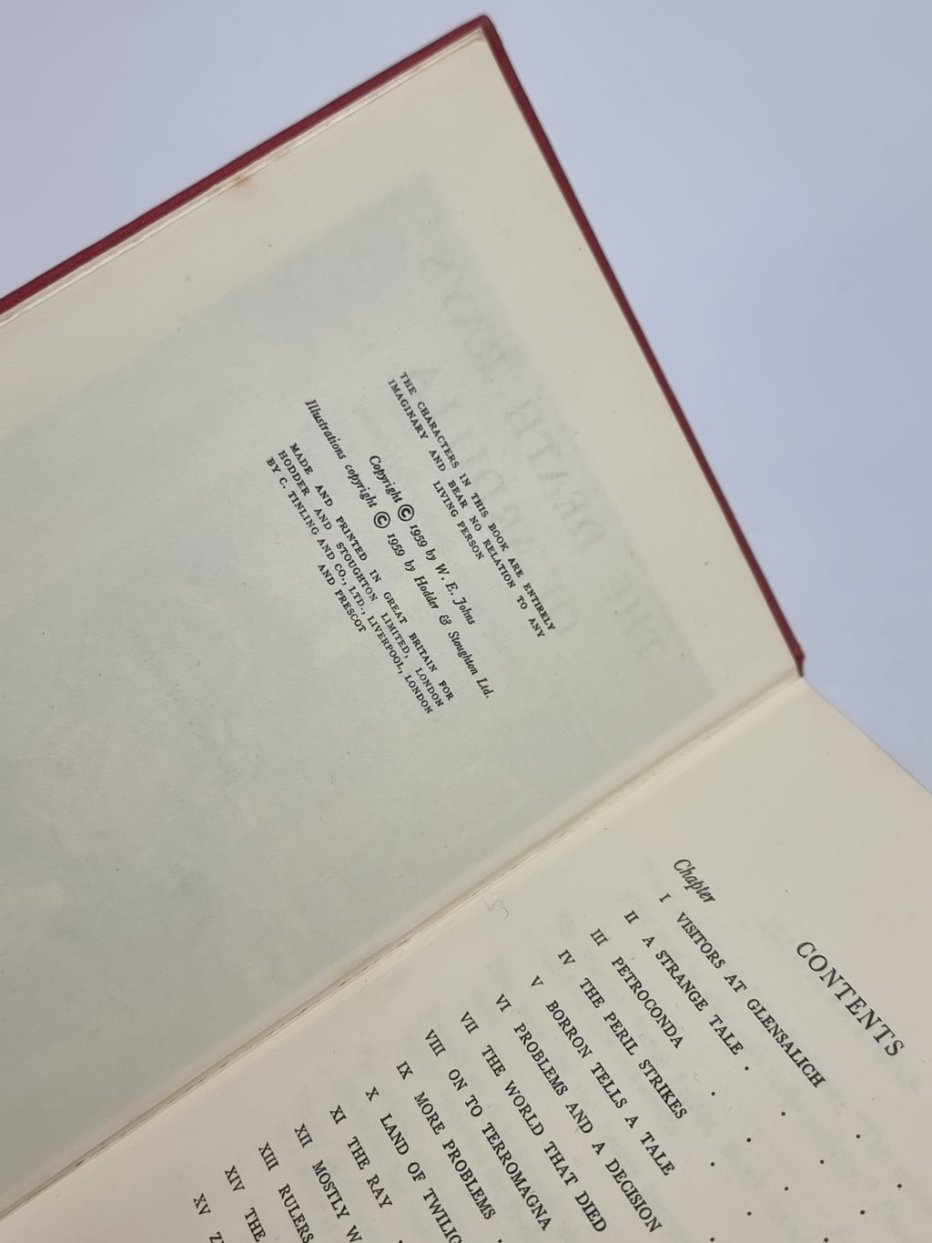 The Death Rays of Ardilla, Captain W. E. Johns — 1st Edition