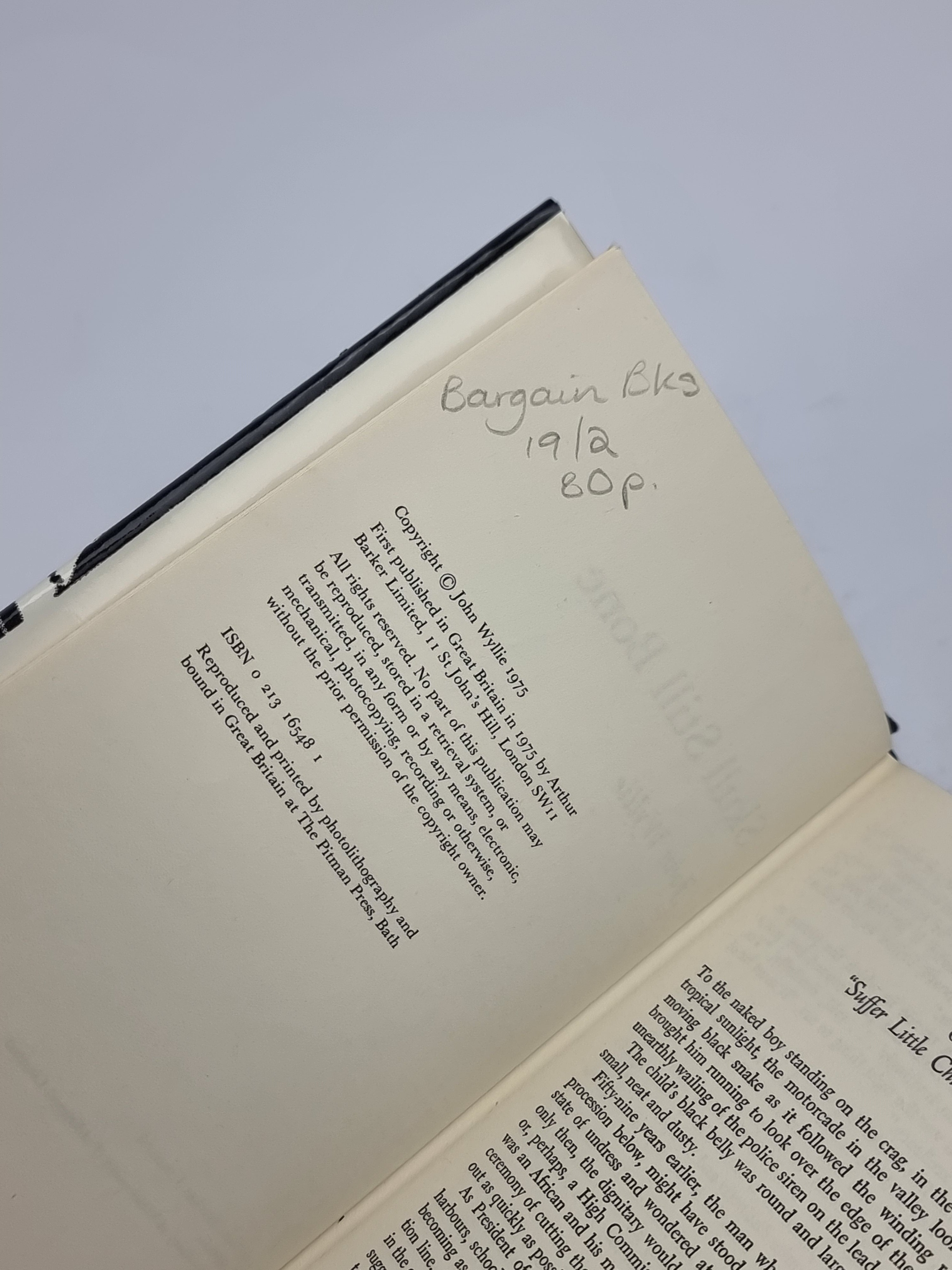 Skull Still Bone, John Wyllie — 1st Edition