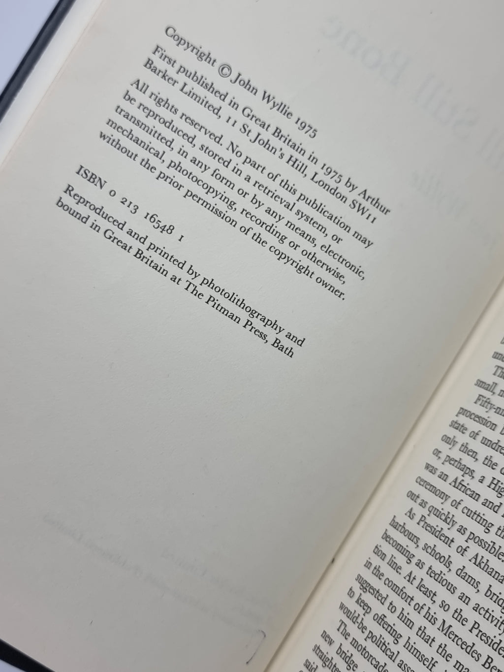 Skull Still Bone, John Wyllie — 1st Edition