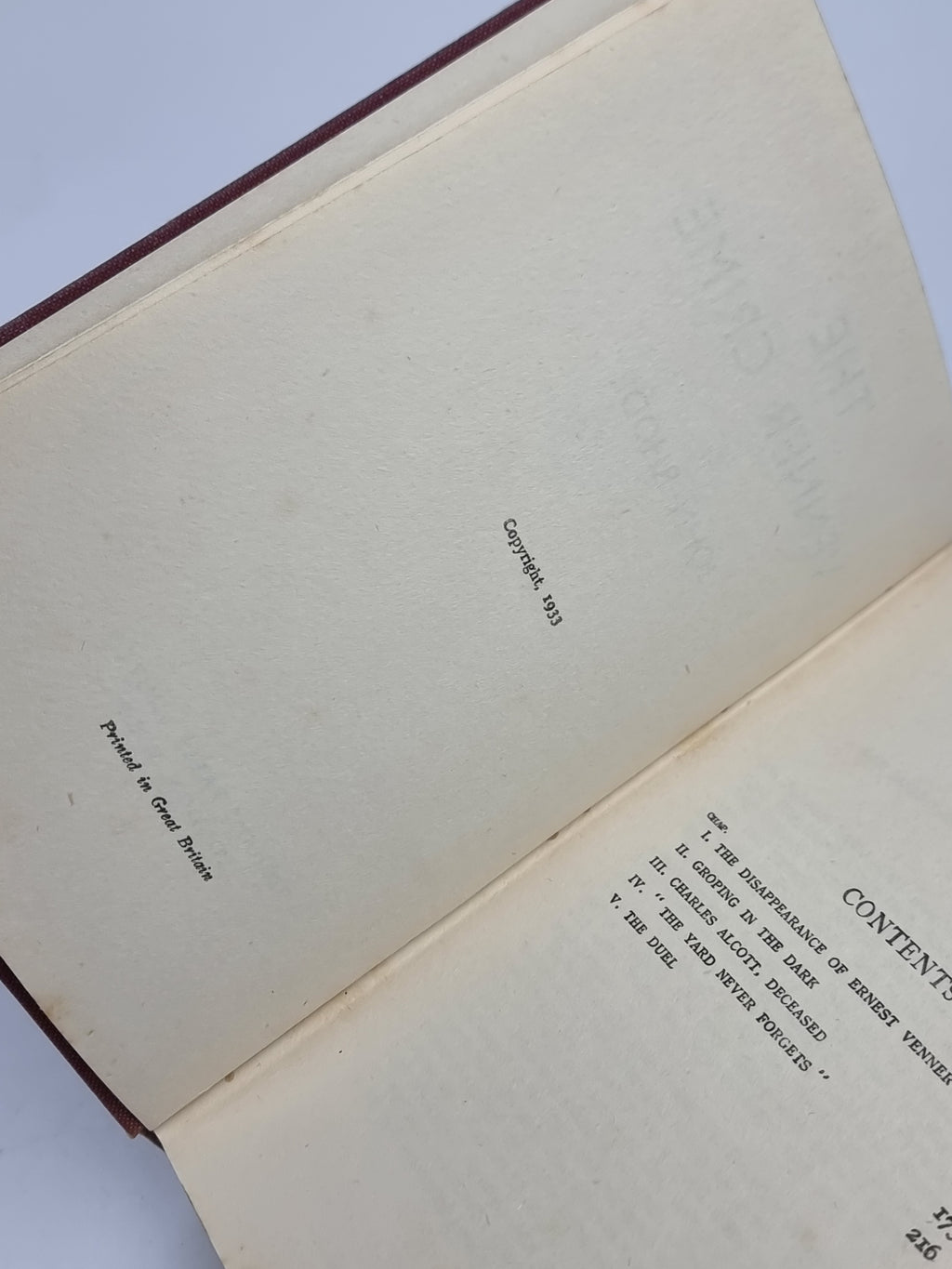 The Venner Crime, John Rhode — 1st Edition