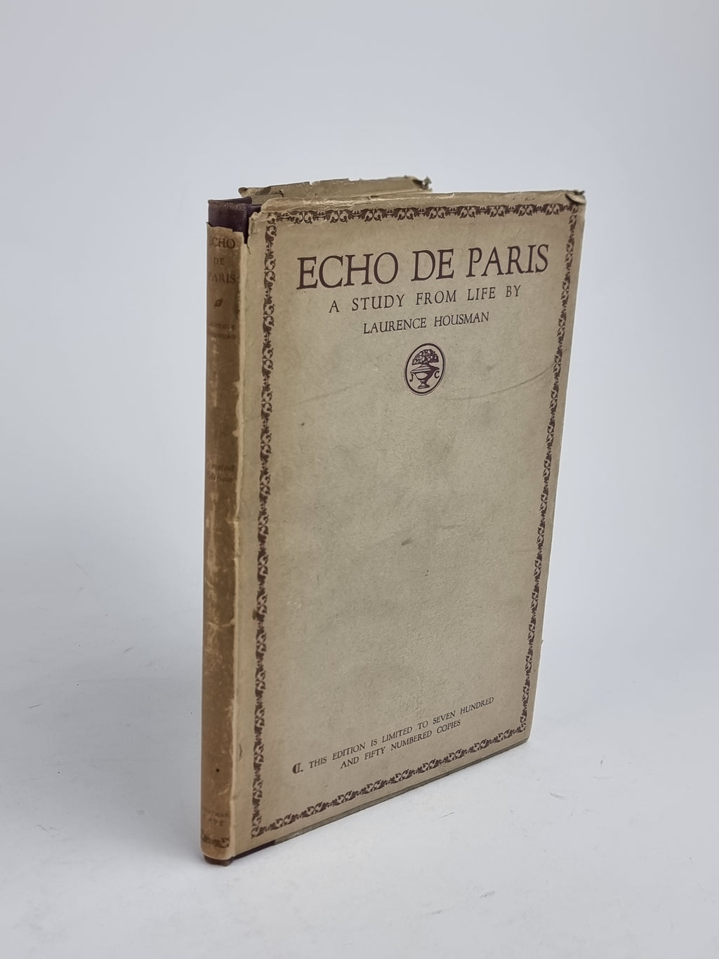 Echo de Paris, Laurence Housman — 1st Edition, Limited