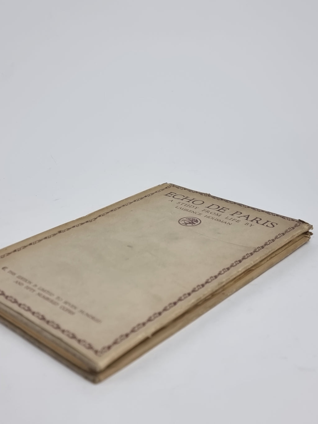 Echo de Paris, Laurence Housman — 1st Edition, Limited