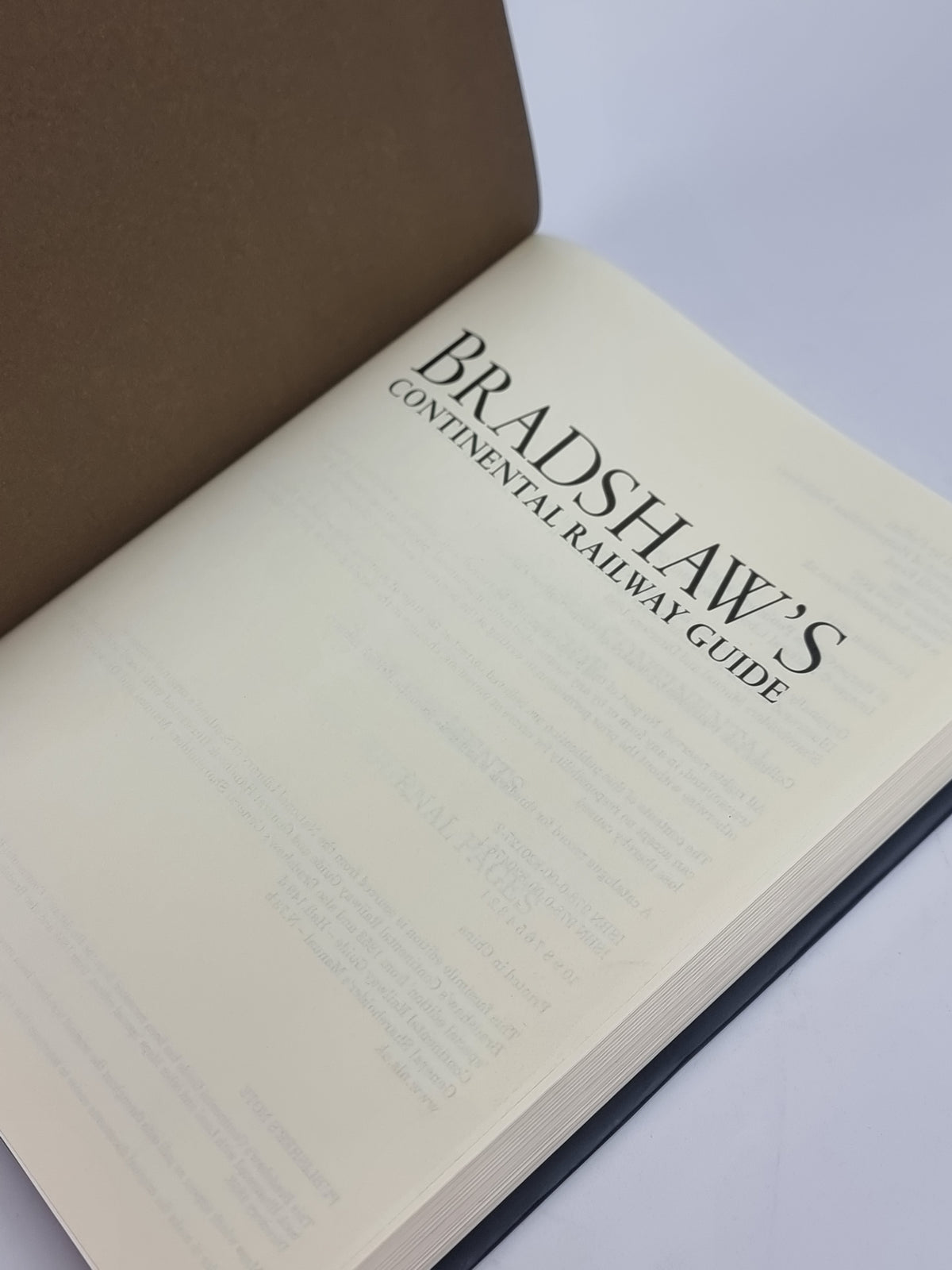 Bradshaw's Continental Railway Guide, George Bradshaw — 1st Edition