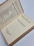 Within the Law, Marvin Dana and Esmé Forest — 1st UK Edition