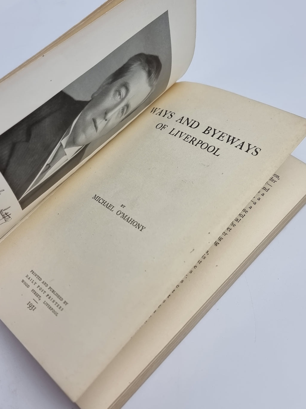 Ways and Byeways of Liverpool, Michael O'Mahony — 1st Edition