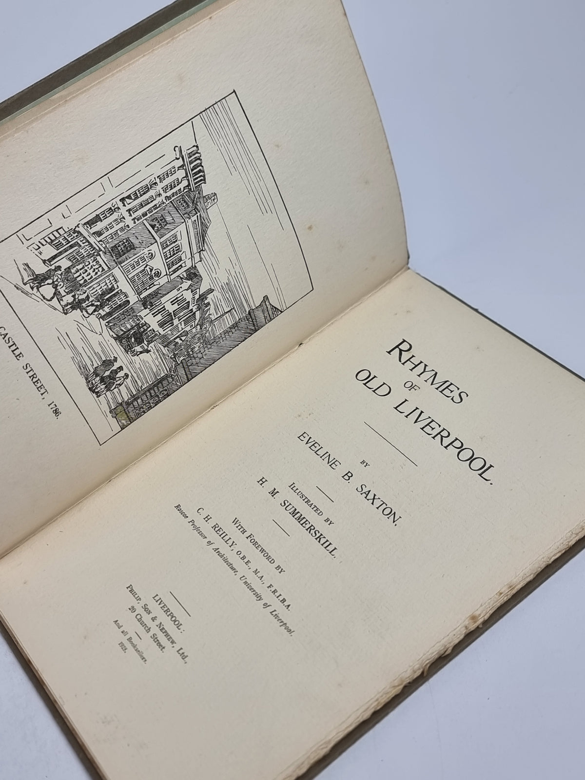 Rhymes of Old Liverpool, Eveline B. Saxton — 1st Edition