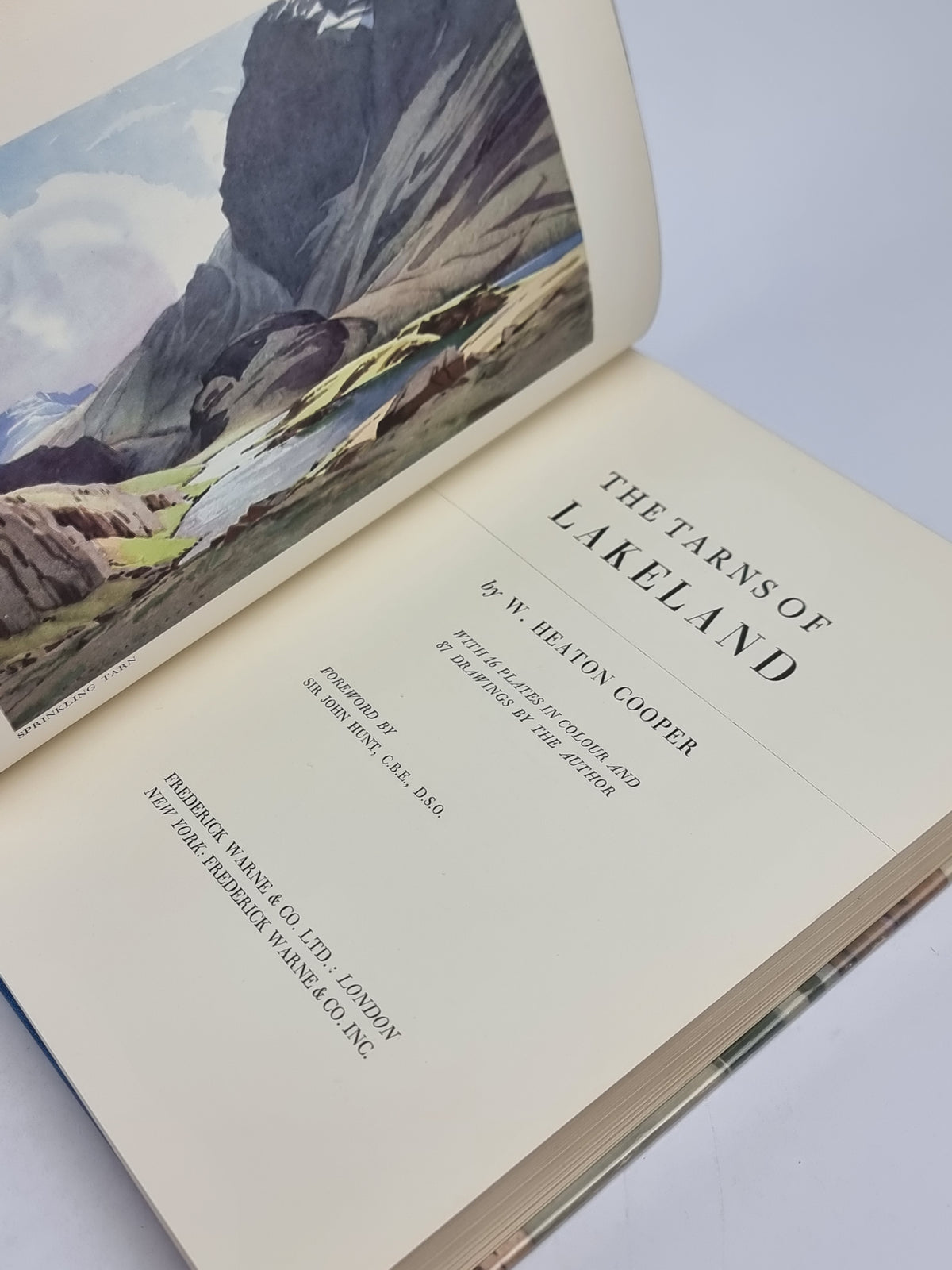 The Tarns of Lakeland, W. Heaton Cooper — 1st Edition, Signed