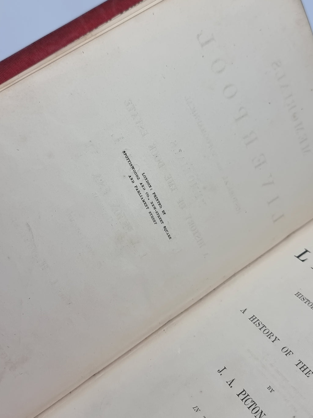 Memorials of Liverpool, J. A. Picton — 1st Edition