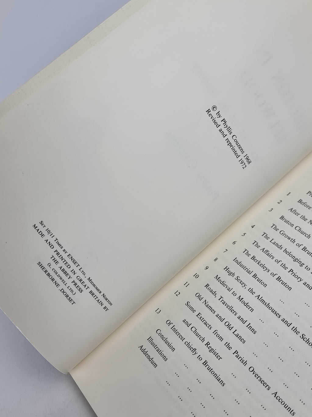 Bruton in Selwood: Some Account of Its History, Phyllis Couzens — Revised Ed