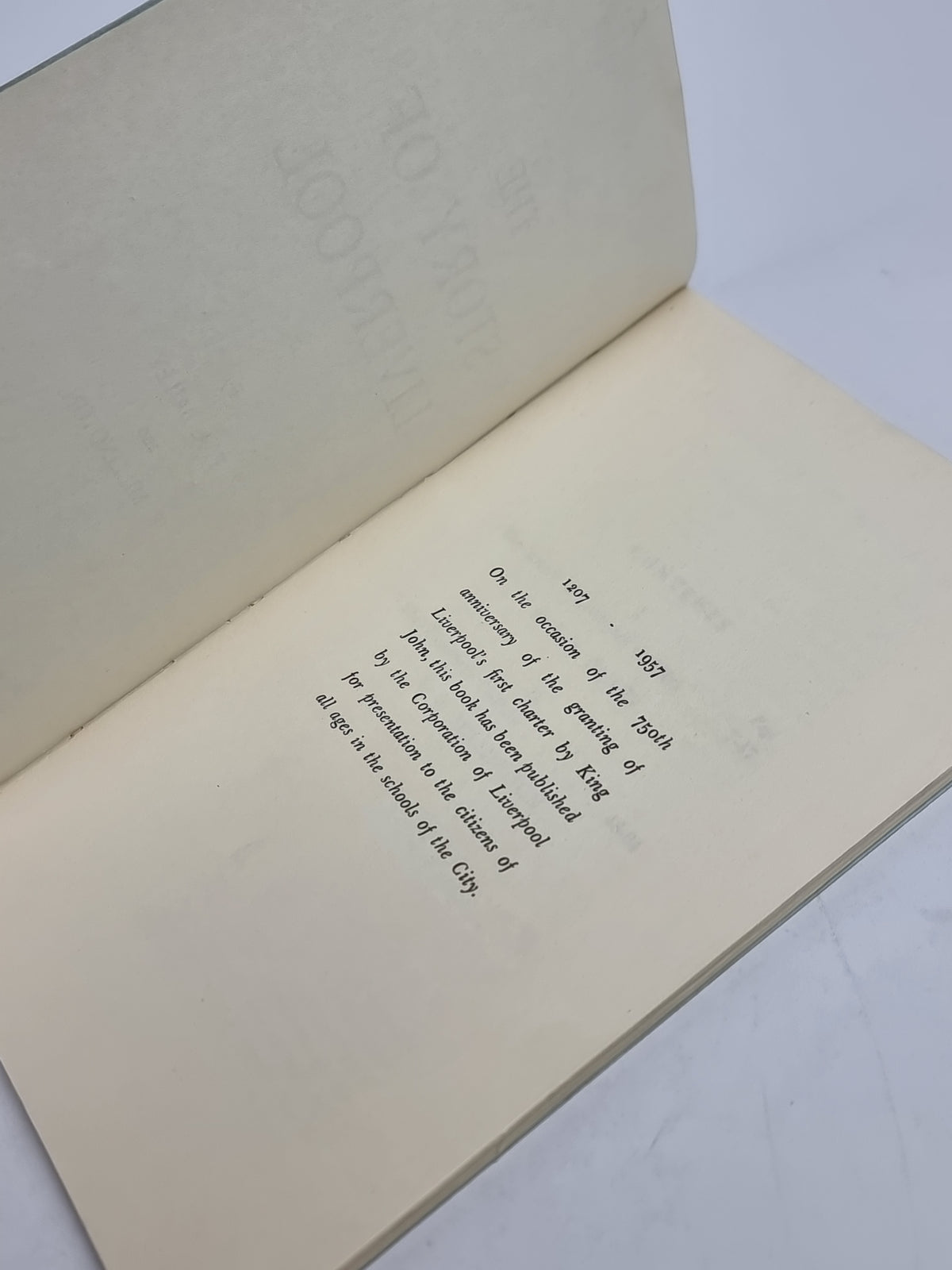 The Story of Liverpool, F. A. Bailey and R. Millington — 1st Edition