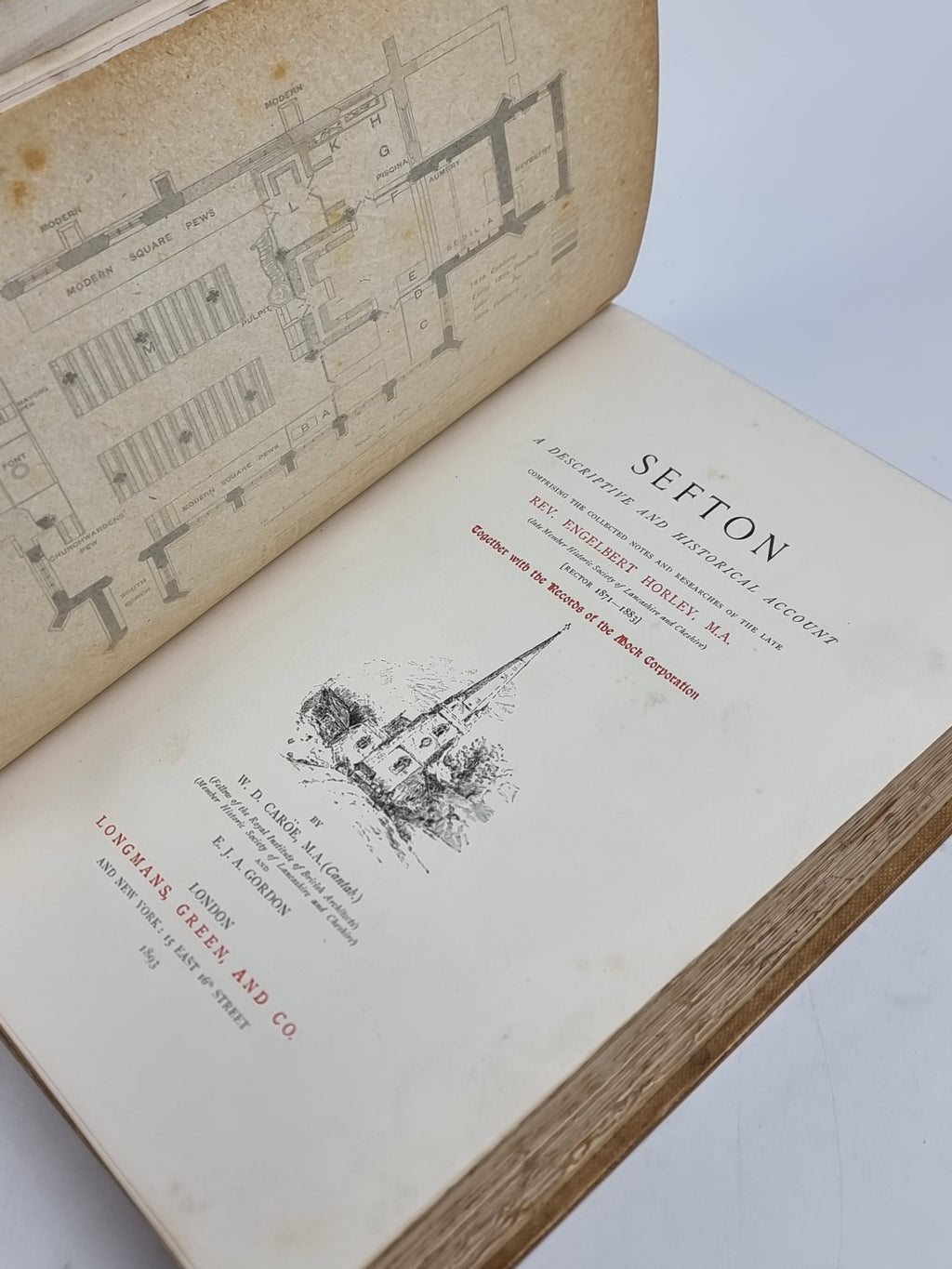 Sefton: A Descriptive and Historical Account, W. D. Caröe and E. J. A. Gordon — 1st Ed