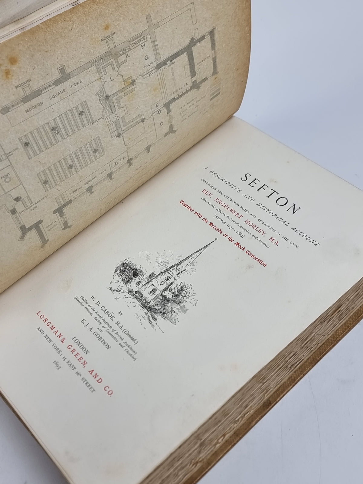 Sefton: A Descriptive and Historical Account, W. D. Caröe and E. J. A. Gordon — 1st Ed