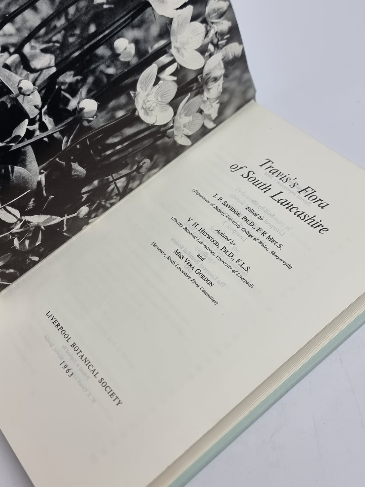 Travis's Flora of South Lancashire, William G. Travis — 2nd Impression