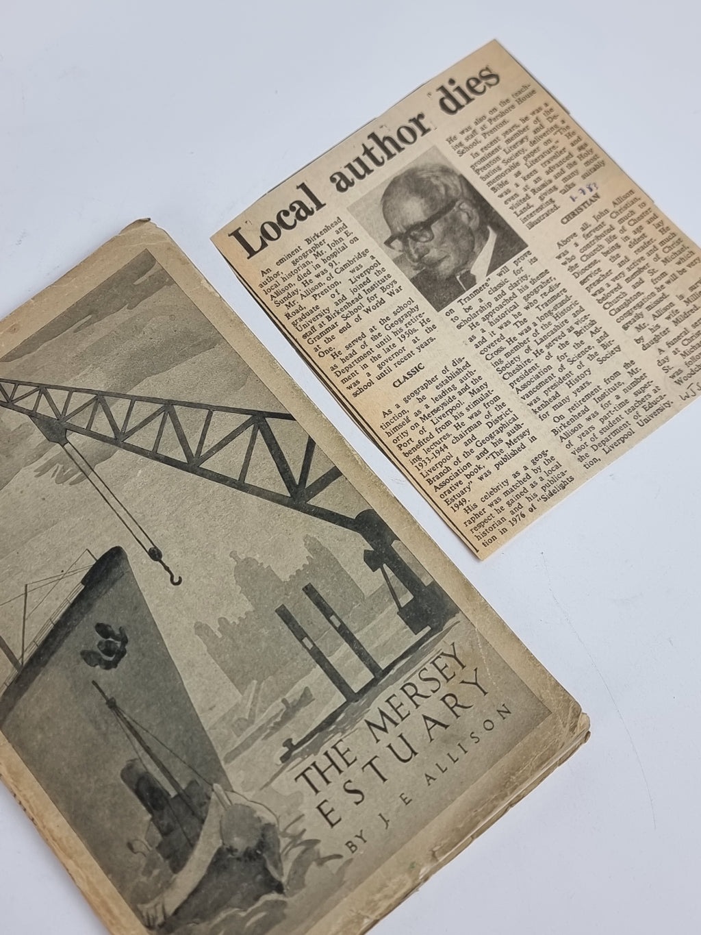 The Mersey Estuary, J. E. Allison — 1st Edition, Signed