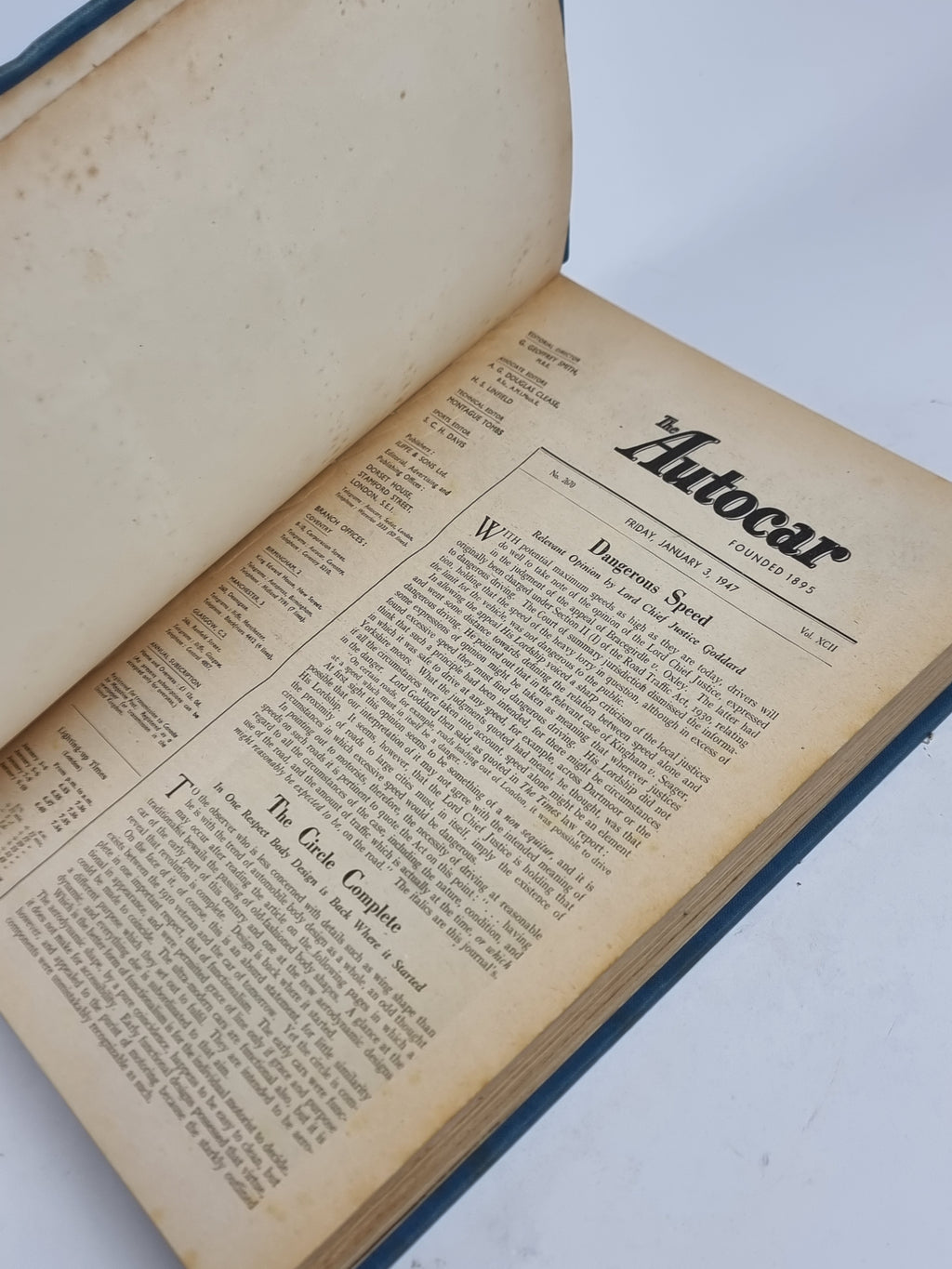 The Autocar, Jan - June 1947, G. Geoffrey Smith (Editor) — Volume XCII