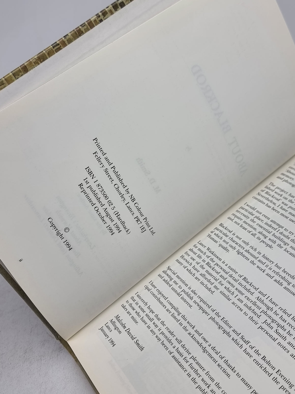 About Blackrod, M. D. Smith — Reprint