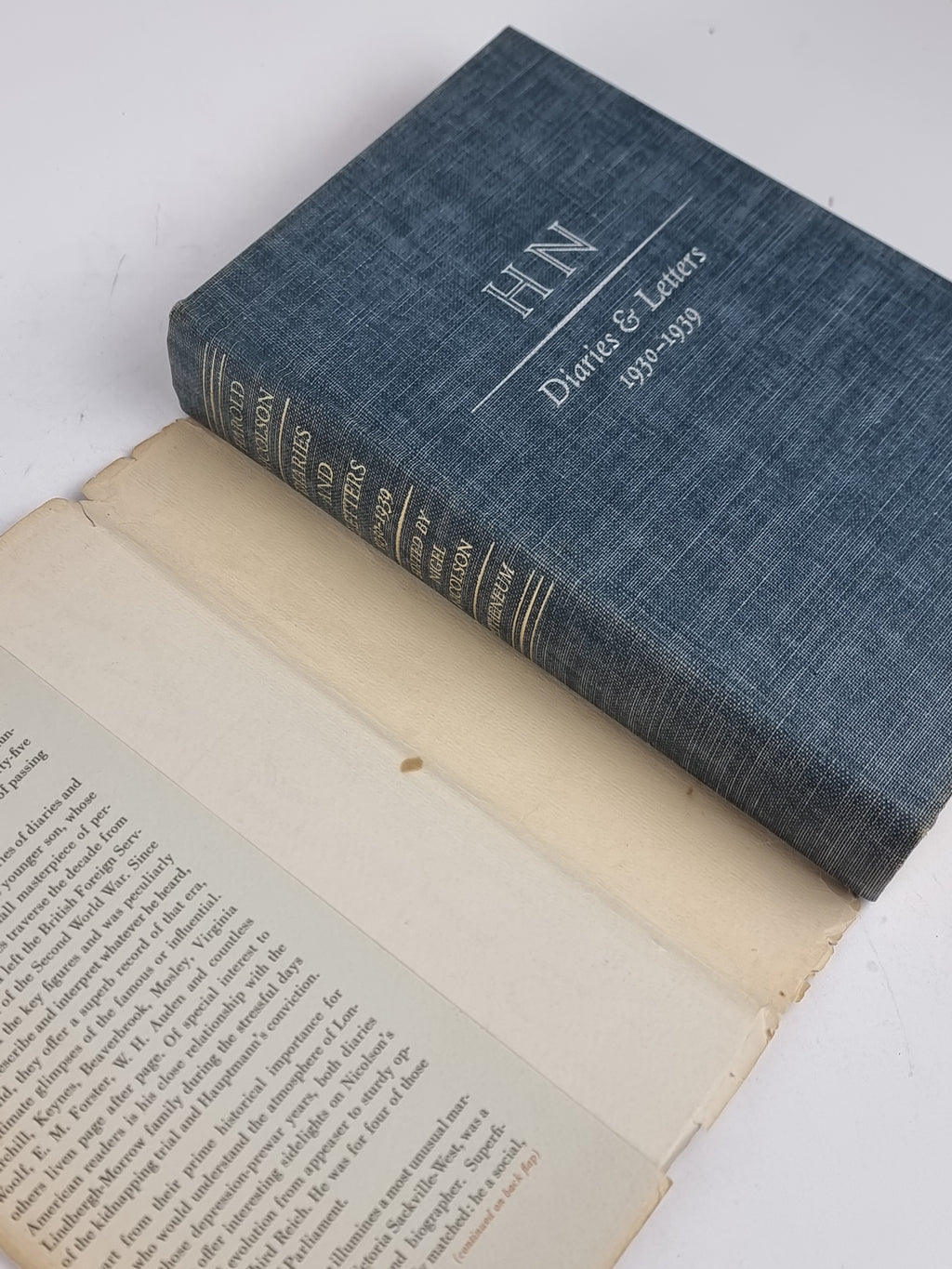Diaries and Letters 1930-1939, Harold Nicolson (Edited by Nigel Nicolson)