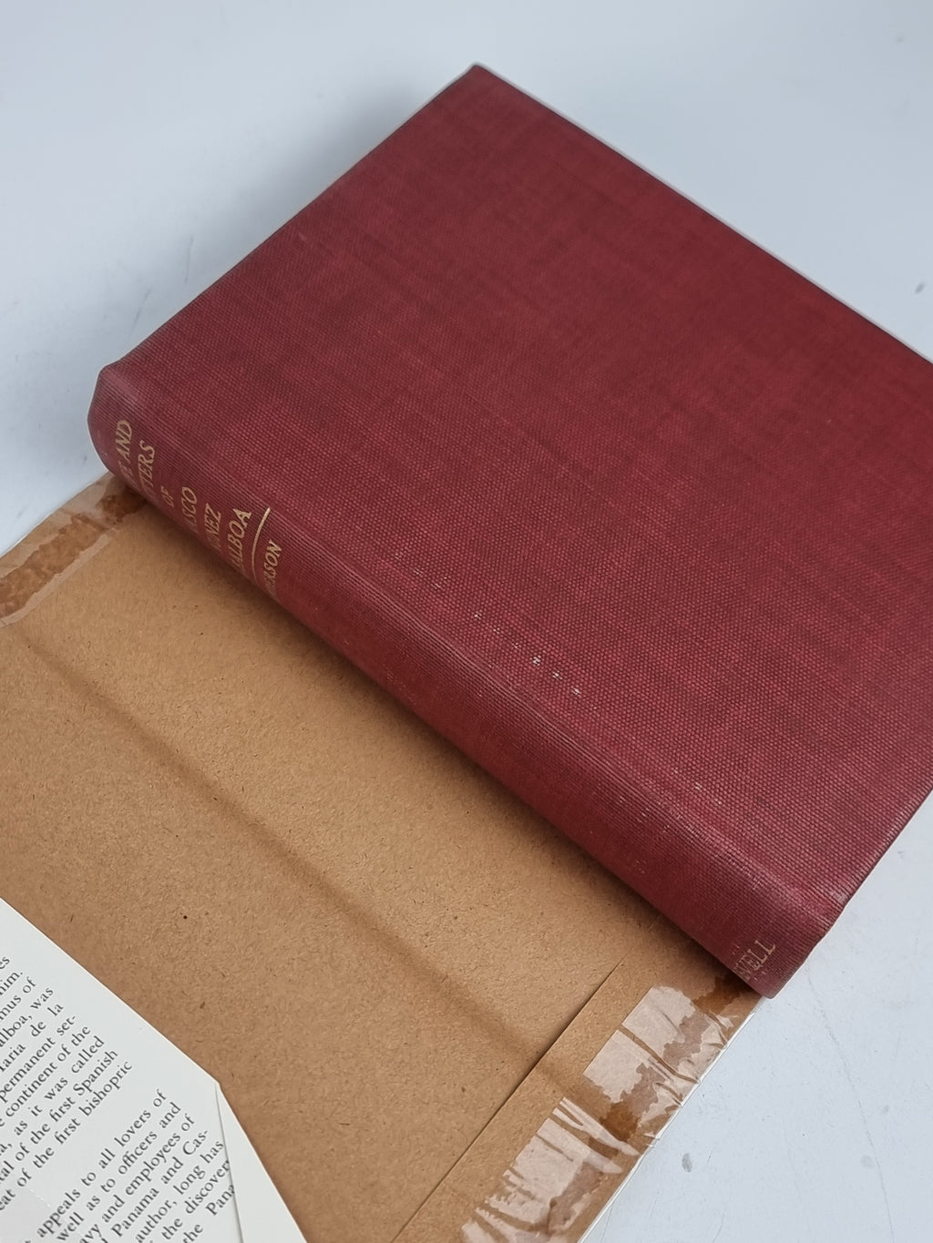 Life and Letters of Vasco Núñez de Balboa, Charles L. G. Anderson — 1st Ed