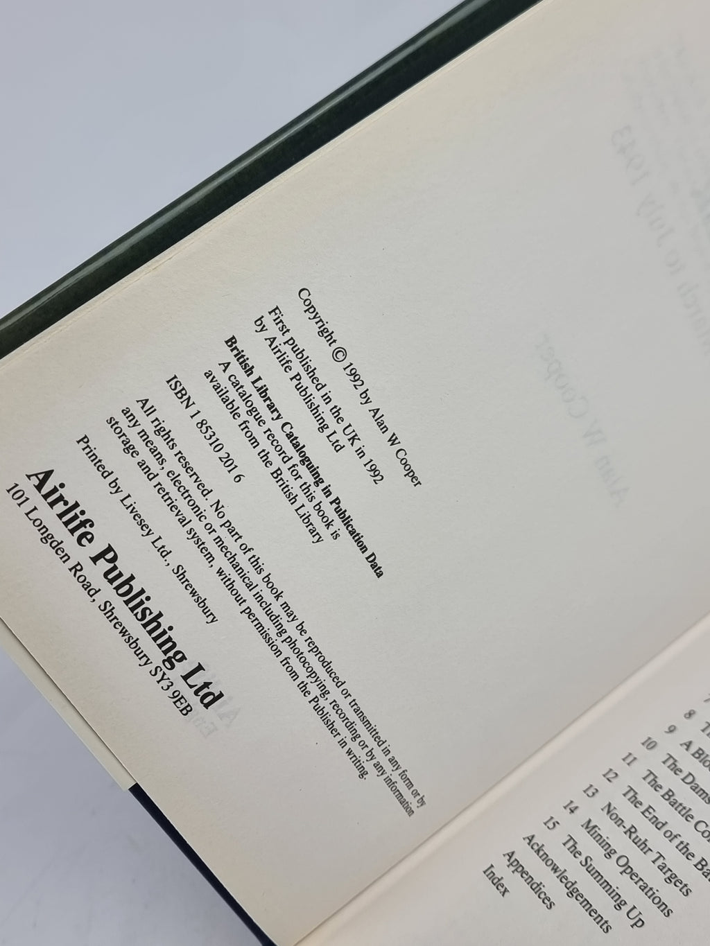 The Air Battle of the Ruhr, Alan W. Cooper — 1st Edition