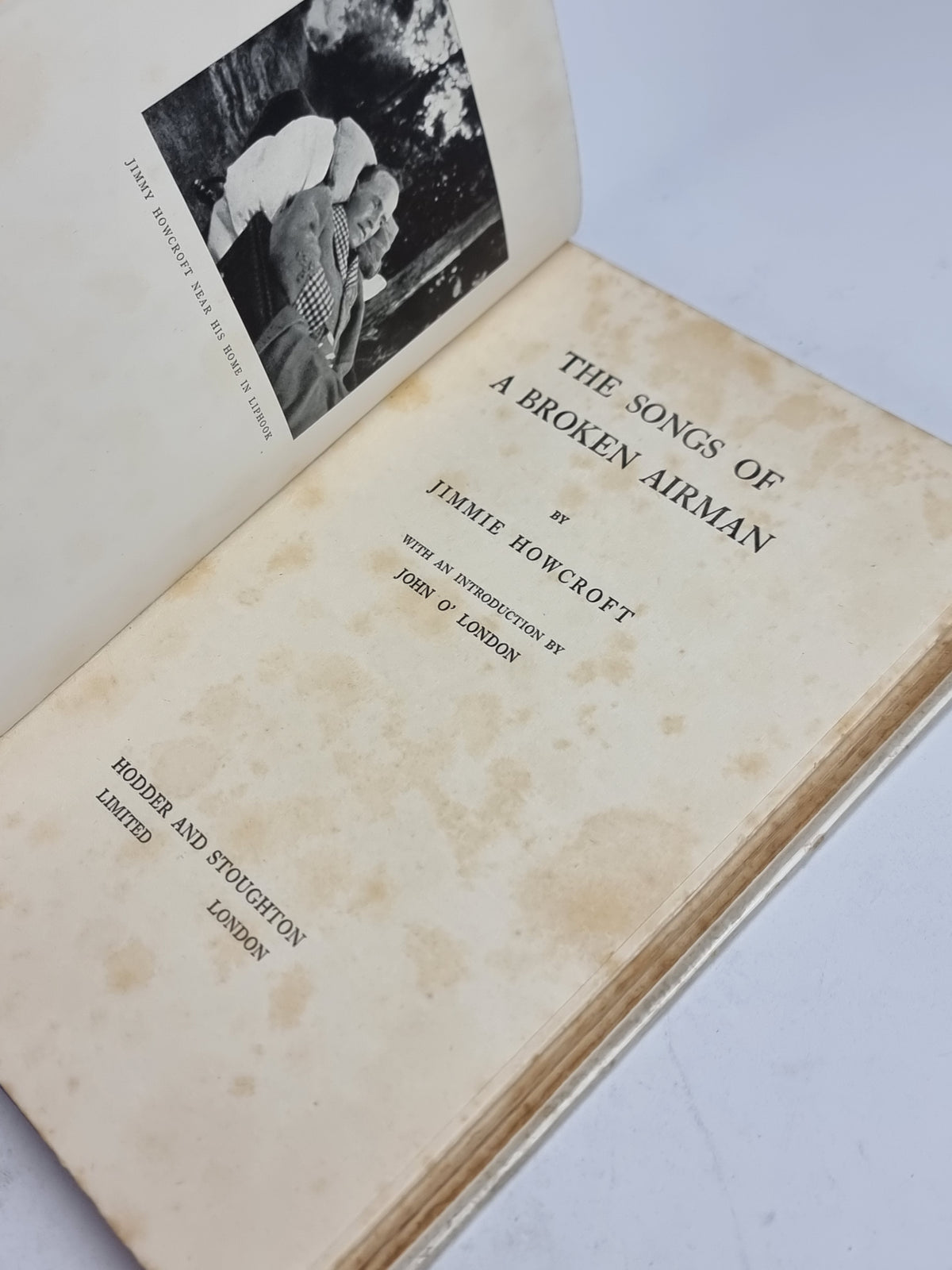 The Songs of a Broken Airman, Jimmie Howcroft — 1st Edition